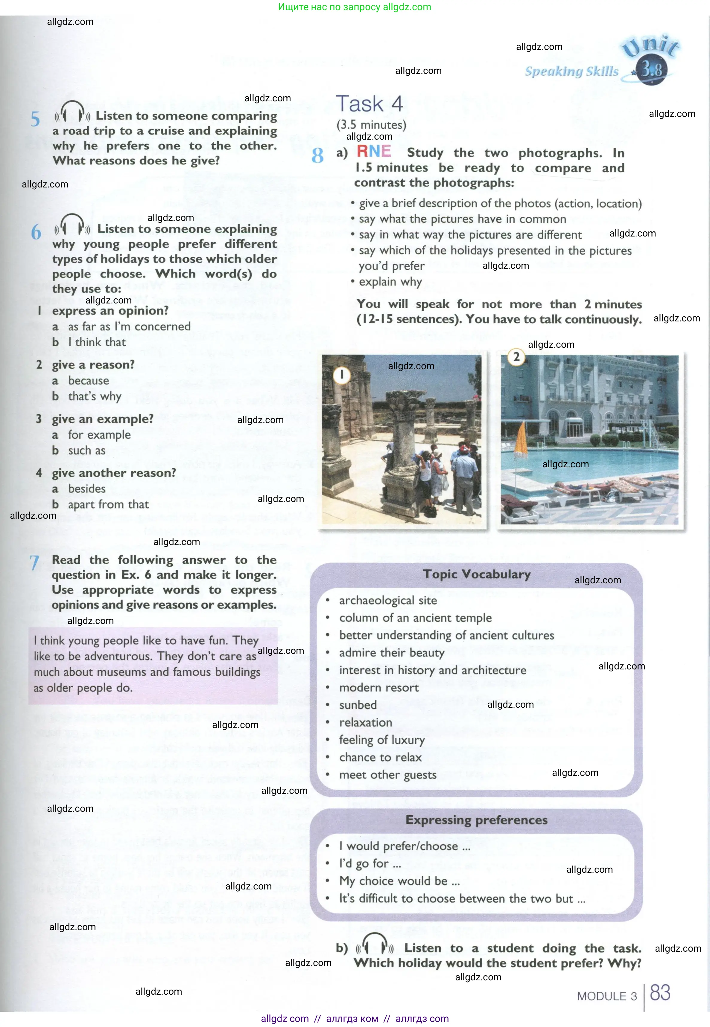 Английский язык (english), 10 класс Учебник (Student's book), авторы: Баранова Ксения Михайловна (Baranova Ksenia), Дули Дженни (Dooley Jenny), Копылова Виктория Викторовна (Kopylova Victoria), Мильруд Радислав Петрович (Millrood Radislav), Эванс Вирджиния (Evans Virginia), издательство Просвещение, Москва, 2019, белого цвета, страница 83