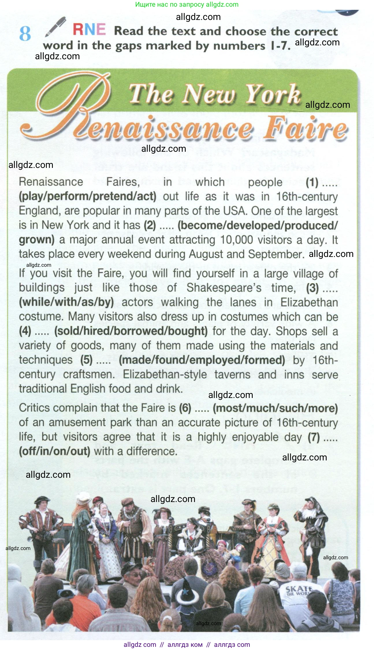 Английский язык (english), 10 класс Учебник (Student's book), авторы: Баранова Ксения Михайловна (Baranova Ksenia), Дули Дженни (Dooley Jenny), Копылова Виктория Викторовна (Kopylova Victoria), Мильруд Радислав Петрович (Millrood Radislav), Эванс Вирджиния (Evans Virginia), издательство Просвещение, Москва, 2019, белого цвета, страница 71, номер 8, Условие