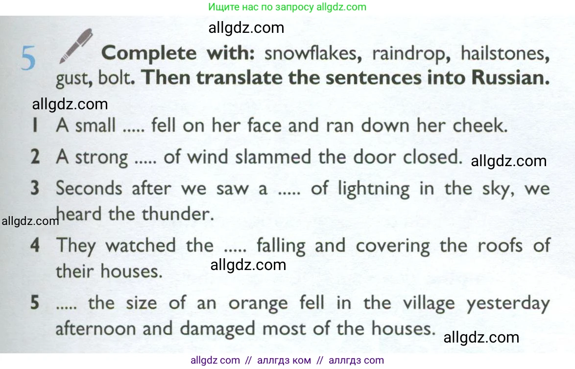 Английский язык (english), 10 класс Учебник (Student's book), авторы: Баранова Ксения Михайловна (Baranova Ksenia), Дули Дженни (Dooley Jenny), Копылова Виктория Викторовна (Kopylova Victoria), Мильруд Радислав Петрович (Millrood Radislav), Эванс Вирджиния (Evans Virginia), издательство Просвещение, Москва, 2019, белого цвета, страница 103, номер 5, Условие