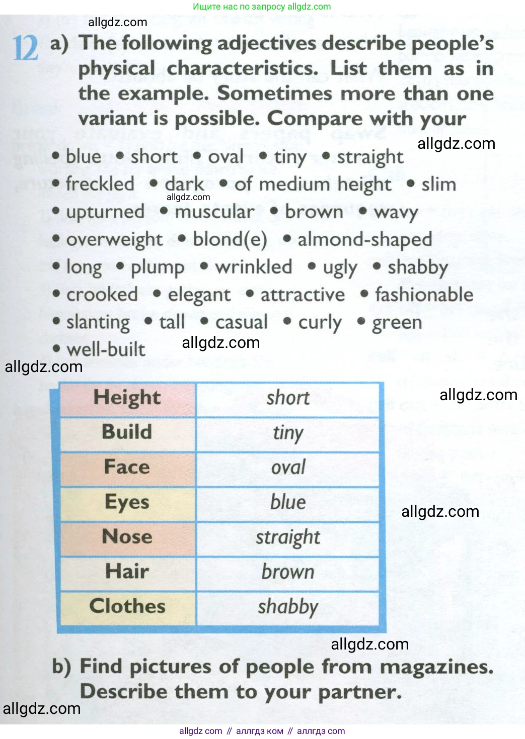 Английский язык (english), 10 класс Учебник (Student's book), авторы: Баранова Ксения Михайловна (Baranova Ksenia), Дули Дженни (Dooley Jenny), Копылова Виктория Викторовна (Kopylova Victoria), Мильруд Радислав Петрович (Millrood Radislav), Эванс Вирджиния (Evans Virginia), издательство Просвещение, Москва, 2019, белого цвета, страница 189, номер 12, Условие