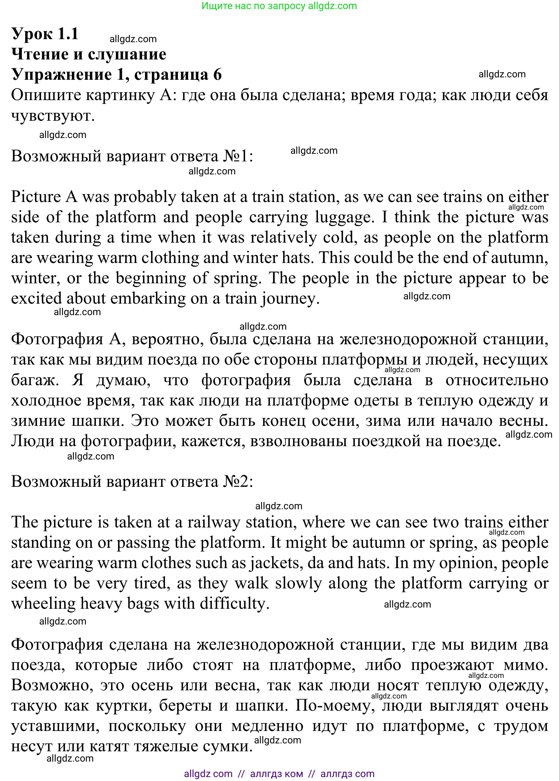 Английский язык (english), 10 класс Учебник (Student's book), авторы: Баранова Ксения Михайловна (Baranova Ksenia), Дули Дженни (Dooley Jenny), Копылова Виктория Викторовна (Kopylova Victoria), Мильруд Радислав Петрович (Millrood Radislav), Эванс Вирджиния (Evans Virginia), издательство Просвещение, Москва, 2019, белого цвета, страница 6, номер 1, Решение 1