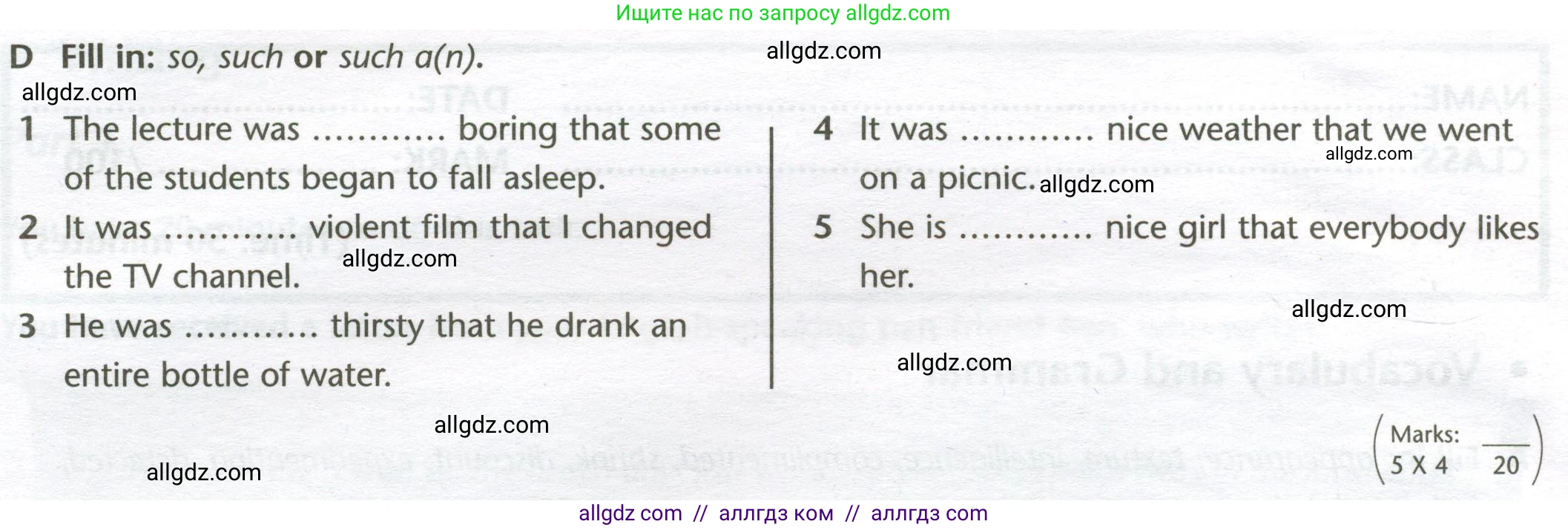 Английский язык (english), 10 класс контрольные задания (test booklet), авторы: Баранова Ксения Михайловна (Baranova Ksenia), Дули Дженни (Dooley Jenny), Копылова Виктория Викторовна (Kopylova Victoria), Мильруд Радислав Петрович (Millrood Radislav), Эванс Вирджиния (Evans Virginia), издательство Просвещение, Москва, 2019, серого цвета, страница 32, номер D, Условие