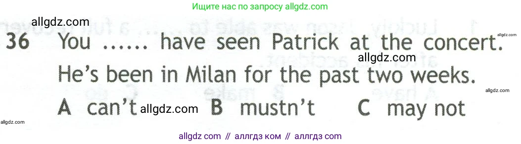 Английский язык (english), 10 класс контрольные задания (test booklet), авторы: Афанасьева Ольга Васильевна (Afanasyeva Olga), Дули Дженни (Dooley Jenny), Михеева Ирина Владимировна (Mikheeva Irina), Эванс Вирджиния (Evans Virginia), издательство Просвещение, Москва, 2019, красного цвета, страница 6, номер 36, Условие