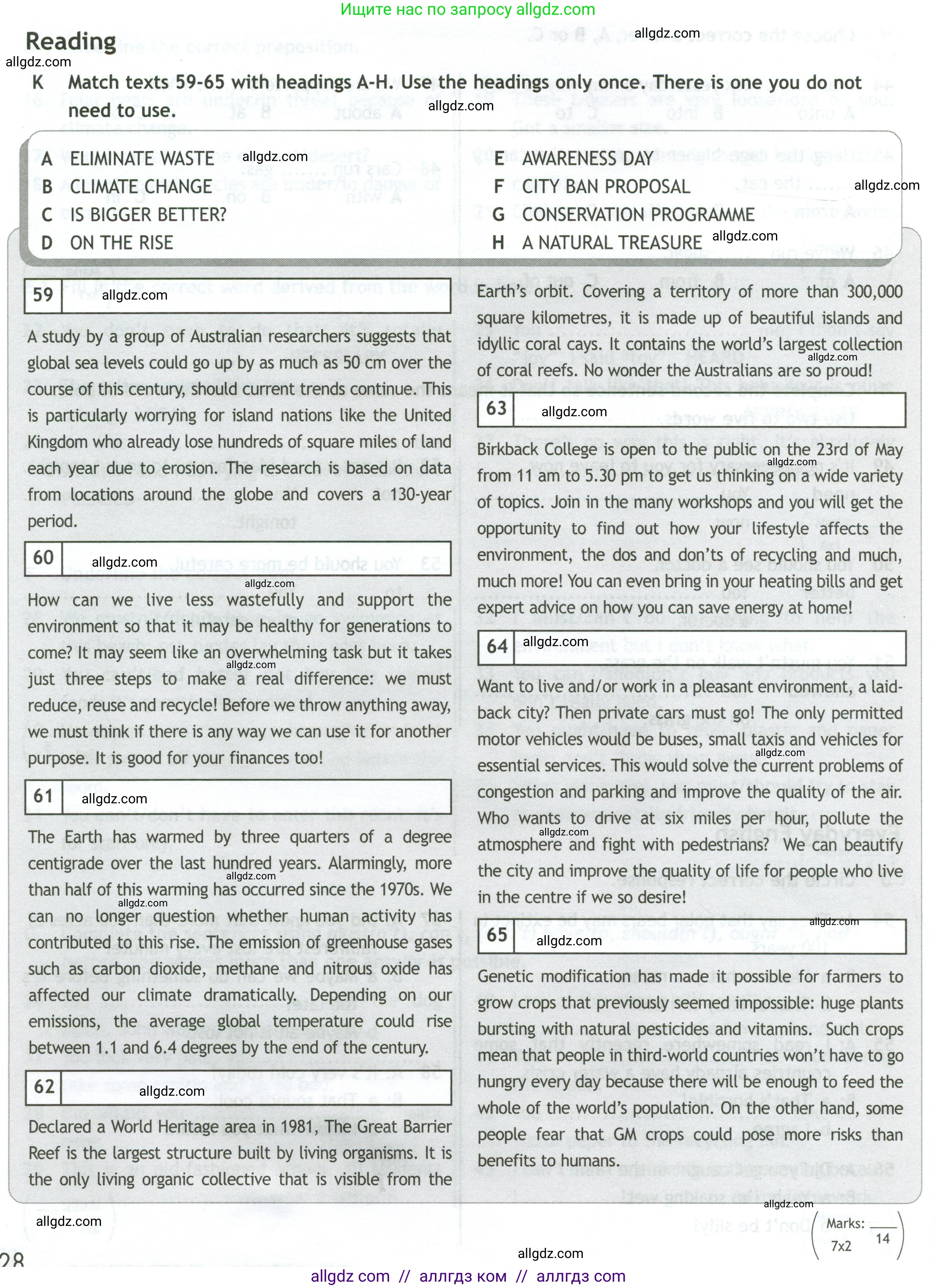 Английский язык (english), 10 класс контрольные задания (test booklet), авторы: Афанасьева Ольга Васильевна (Afanasyeva Olga), Дули Дженни (Dooley Jenny), Михеева Ирина Владимировна (Mikheeva Irina), Эванс Вирджиния (Evans Virginia), издательство Просвещение, Москва, 2019, красного цвета, страница 28, номер K, Условие