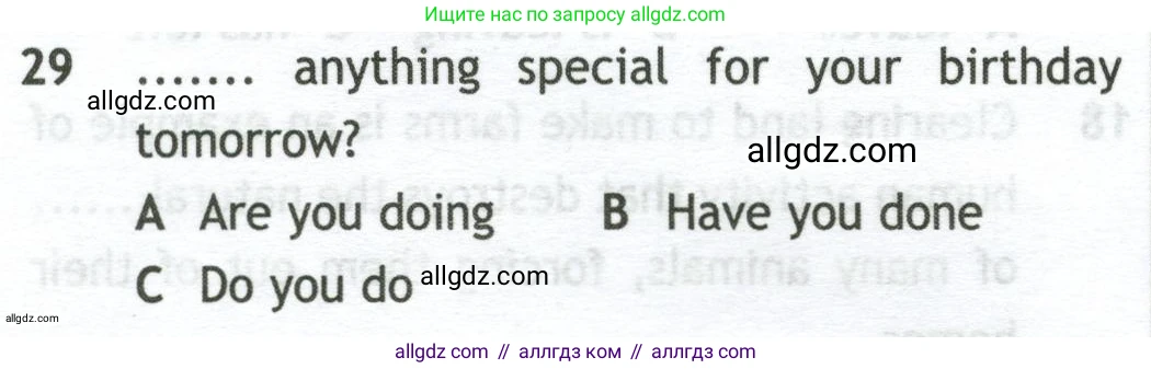 Английский язык (english), 10 класс контрольные задания (test booklet), авторы: Афанасьева Ольга Васильевна (Afanasyeva Olga), Дули Дженни (Dooley Jenny), Михеева Ирина Владимировна (Mikheeva Irina), Эванс Вирджиния (Evans Virginia), издательство Просвещение, Москва, 2019, красного цвета, страница 32, номер 29, Условие