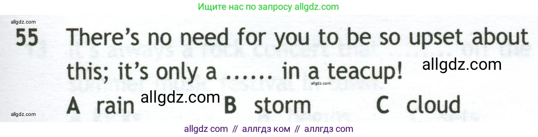 Английский язык (english), 10 класс контрольные задания (test booklet), авторы: Афанасьева Ольга Васильевна (Afanasyeva Olga), Дули Дженни (Dooley Jenny), Михеева Ирина Владимировна (Mikheeva Irina), Эванс Вирджиния (Evans Virginia), издательство Просвещение, Москва, 2019, красного цвета, страница 33, номер 55, Условие