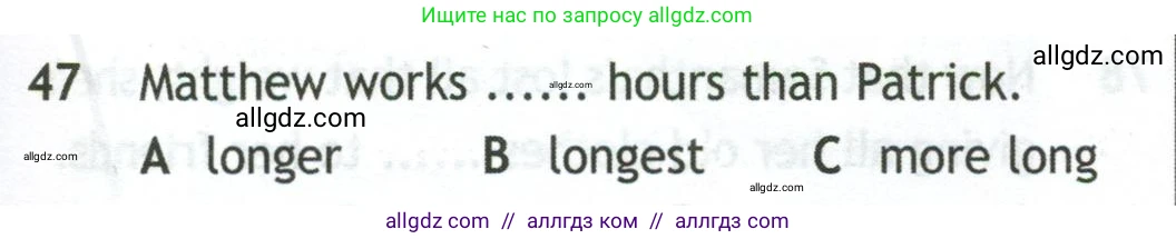 Английский язык (english), 10 класс контрольные задания (test booklet), авторы: Афанасьева Ольга Васильевна (Afanasyeva Olga), Дули Дженни (Dooley Jenny), Михеева Ирина Владимировна (Mikheeva Irina), Эванс Вирджиния (Evans Virginia), издательство Просвещение, Москва, 2019, красного цвета, страница 57, номер 47, Условие
