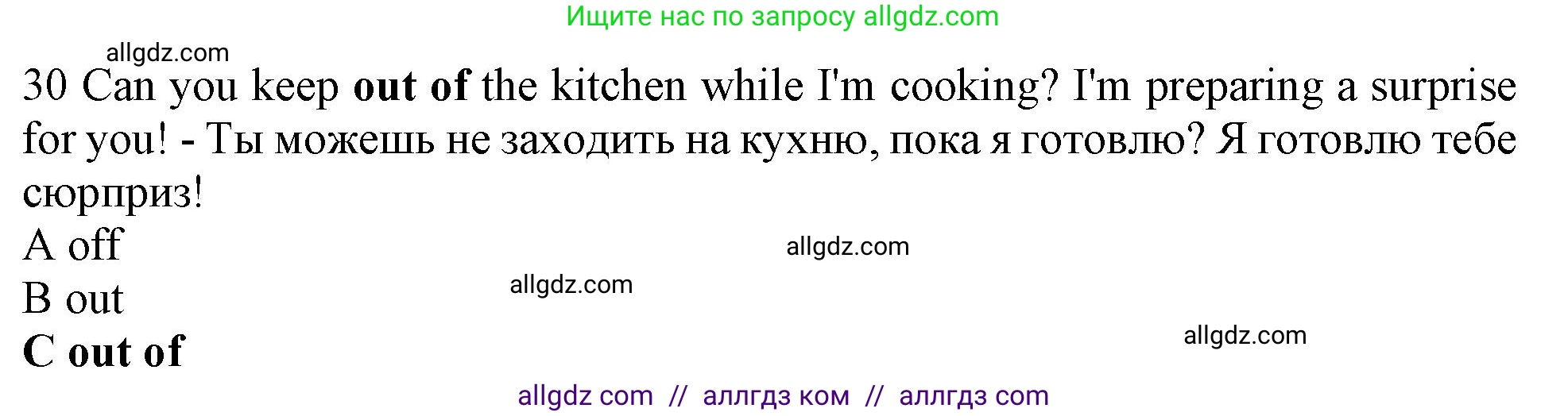 Английский язык (english), 10 класс контрольные задания (test booklet), авторы: Афанасьева Ольга Васильевна (Afanasyeva Olga), Дули Дженни (Dooley Jenny), Михеева Ирина Владимировна (Mikheeva Irina), Эванс Вирджиния (Evans Virginia), издательство Просвещение, Москва, 2019, красного цвета, страница 6, номер 30, Решение 1