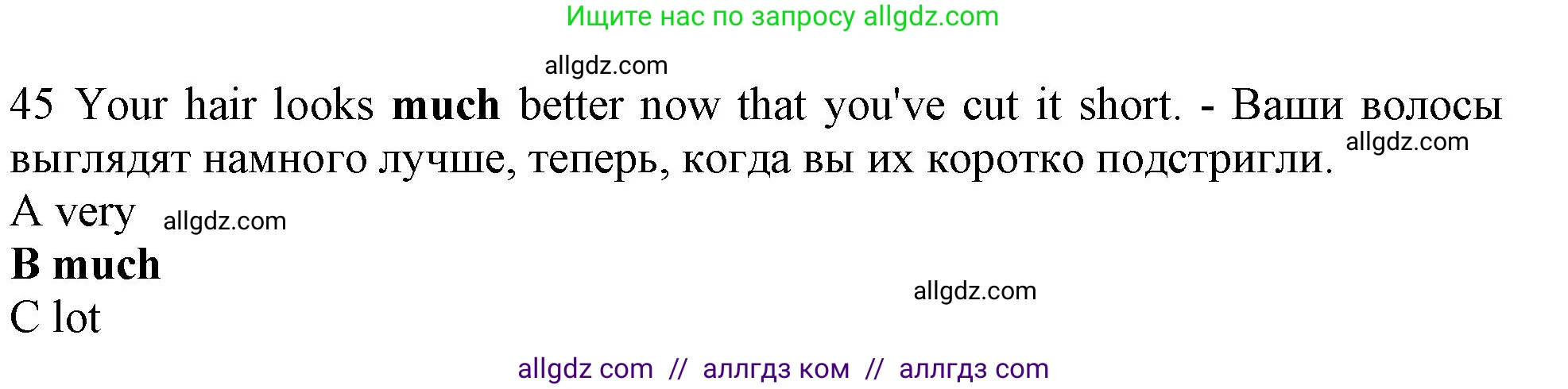 Английский язык (english), 10 класс контрольные задания (test booklet), авторы: Афанасьева Ольга Васильевна (Afanasyeva Olga), Дули Дженни (Dooley Jenny), Михеева Ирина Владимировна (Mikheeva Irina), Эванс Вирджиния (Evans Virginia), издательство Просвещение, Москва, 2019, красного цвета, страница 6, номер 45, Решение 1