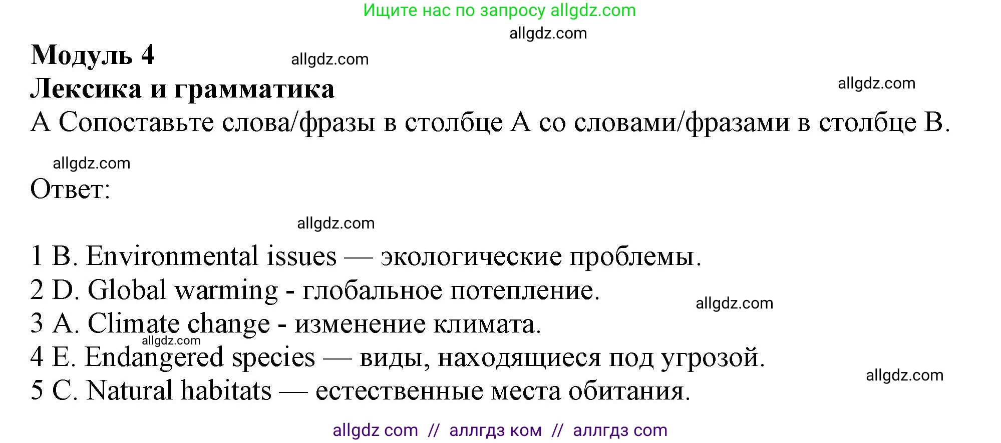 Английский язык (english), 10 класс контрольные задания (test booklet), авторы: Афанасьева Ольга Васильевна (Afanasyeva Olga), Дули Дженни (Dooley Jenny), Михеева Ирина Владимировна (Mikheeva Irina), Эванс Вирджиния (Evans Virginia), издательство Просвещение, Москва, 2019, красного цвета, страница 25, номер A, Решение 1