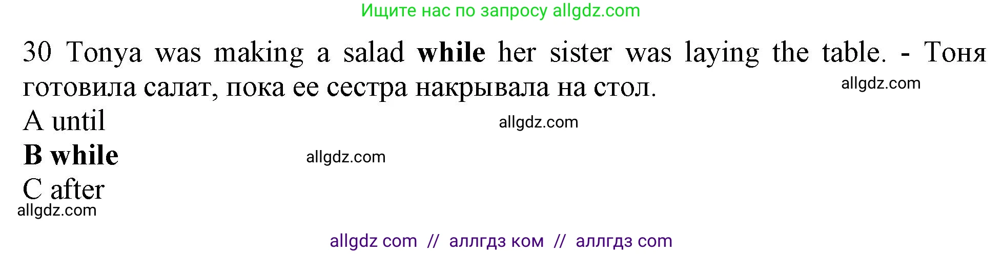 Английский язык (english), 10 класс контрольные задания (test booklet), авторы: Афанасьева Ольга Васильевна (Afanasyeva Olga), Дули Дженни (Dooley Jenny), Михеева Ирина Владимировна (Mikheeva Irina), Эванс Вирджиния (Evans Virginia), издательство Просвещение, Москва, 2019, красного цвета, страница 56, номер 30, Решение 1