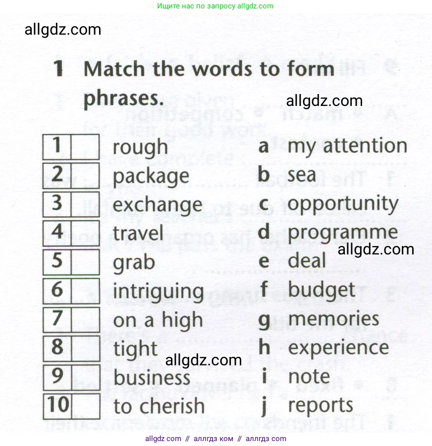 Английский язык (english), 10 класс Лексический практикум (vocabulary practice), авторы: Баранова Ксения Михайловна (Baranova Ksenia), Дули Дженни (Dooley Jenny), Копылова Виктория Викторовна (Kopylova Victoria), Мильруд Радислав Петрович (Millrood Radislav), Эванс Вирджиния (Evans Virginia), издательство Просвещение, Москва, 2019, серого цвета, страница 3, номер 1, Условие