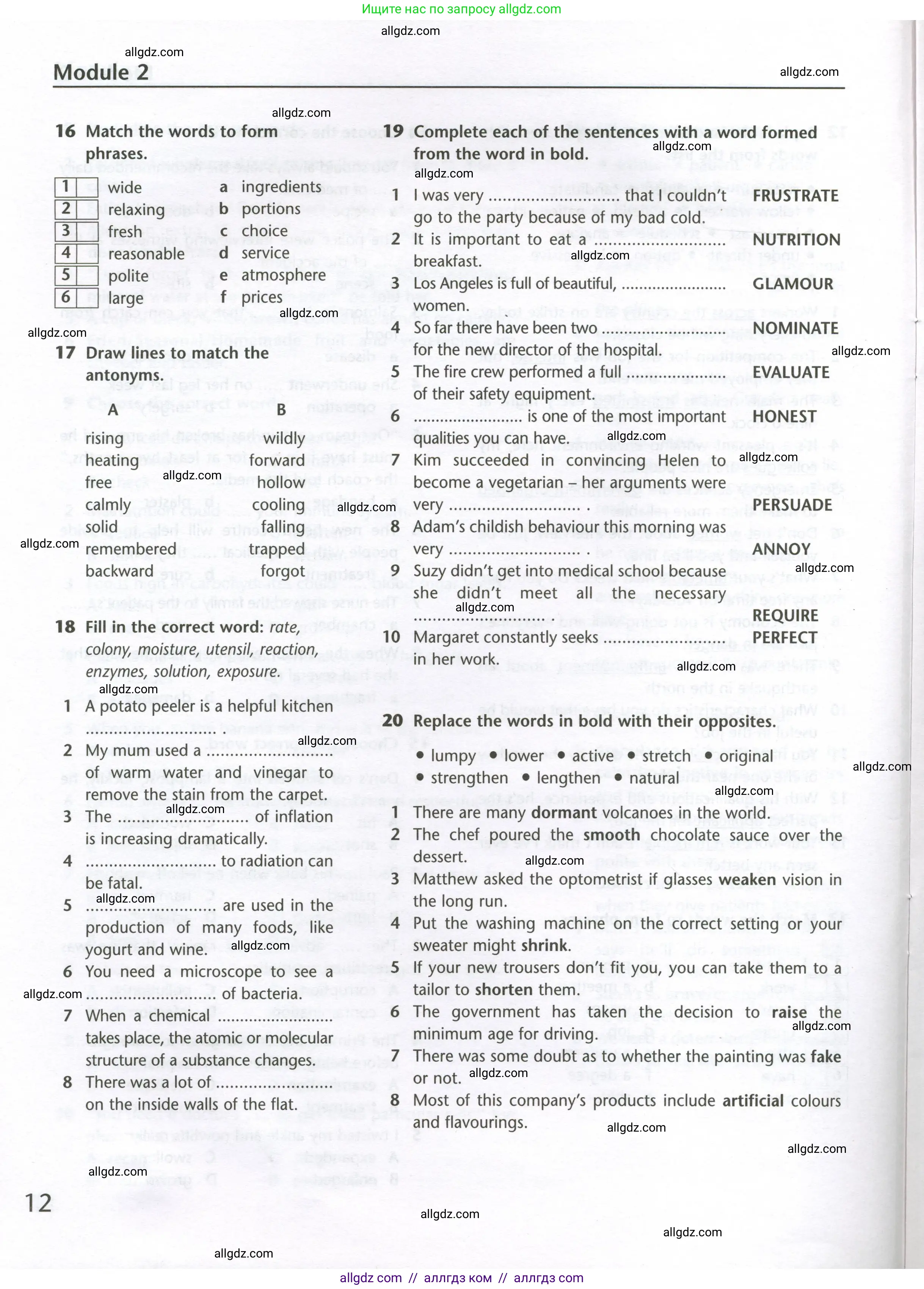 Английский язык (english), 10 класс Лексический практикум (vocabulary practice), авторы: Баранова Ксения Михайловна (Baranova Ksenia), Дули Дженни (Dooley Jenny), Копылова Виктория Викторовна (Kopylova Victoria), Мильруд Радислав Петрович (Millrood Radislav), Эванс Вирджиния (Evans Virginia), издательство Просвещение, Москва, 2019, серого цвета, страница 12