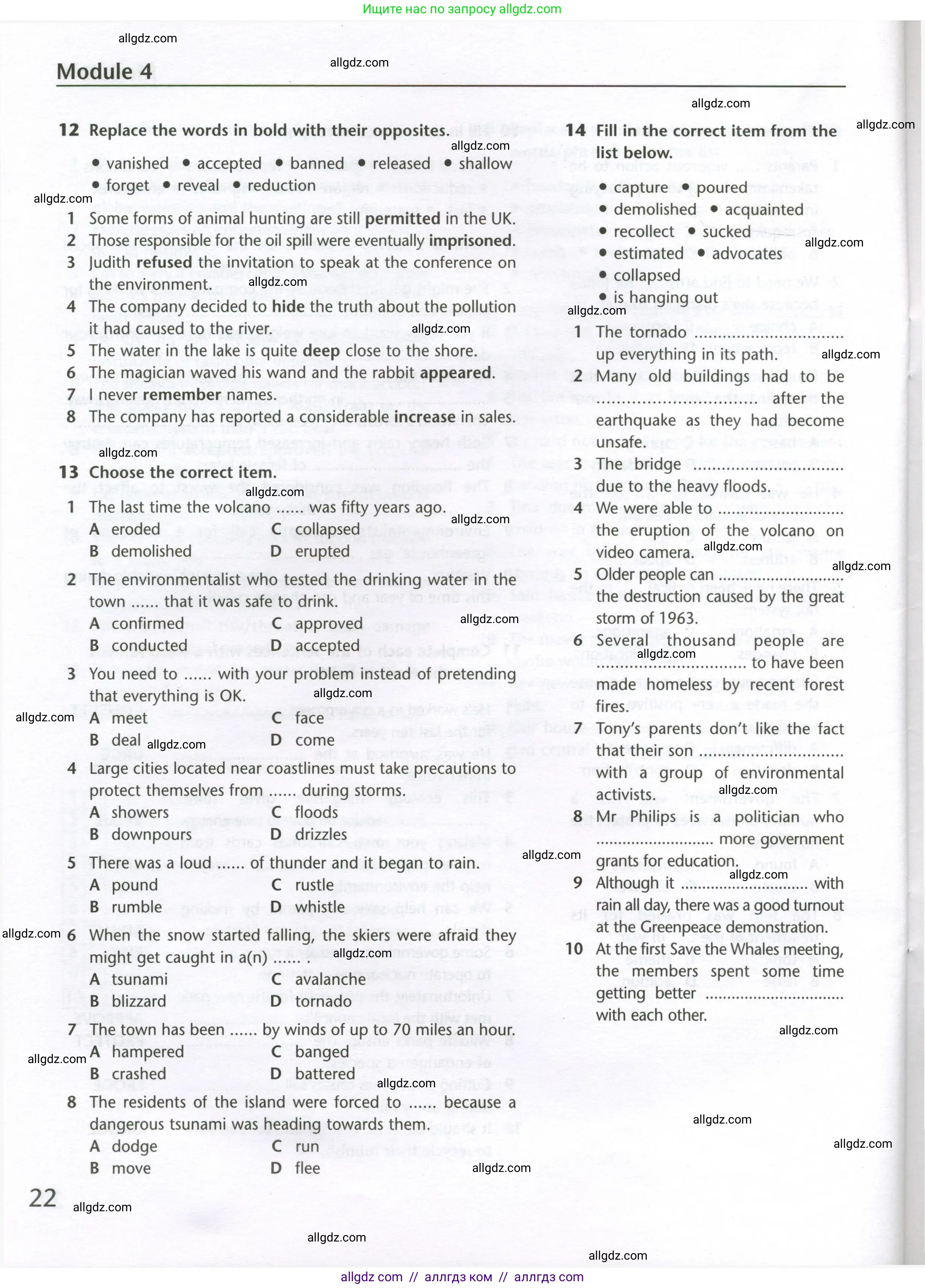 Английский язык (english), 10 класс Лексический практикум (vocabulary practice), авторы: Баранова Ксения Михайловна (Baranova Ksenia), Дули Дженни (Dooley Jenny), Копылова Виктория Викторовна (Kopylova Victoria), Мильруд Радислав Петрович (Millrood Radislav), Эванс Вирджиния (Evans Virginia), издательство Просвещение, Москва, 2019, серого цвета, страница 22