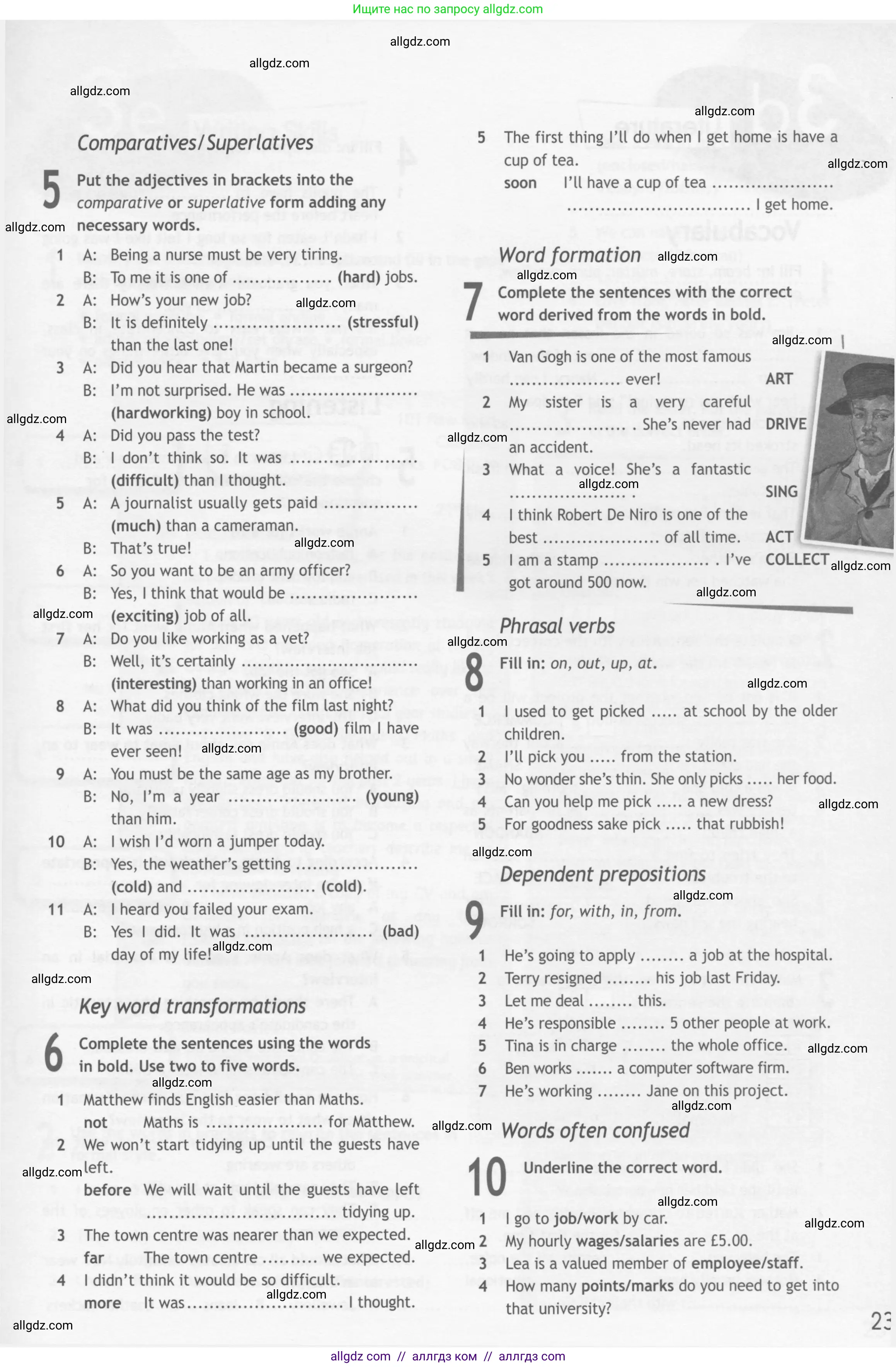 Английский язык (english), 10 класс Рабочая тетрадь (workbook), авторы: Афанасьева Ольга Васильевна (Afanasyeva Olga), Дули Дженни (Dooley Jenny), Михеева Ирина Владимировна (Mikheeva Irina), Оби Боб (Obee Bob), Эванс Вирджиния (Evans Virginia), издательство Просвещение, Москва, 2019, красного цвета, страница 23