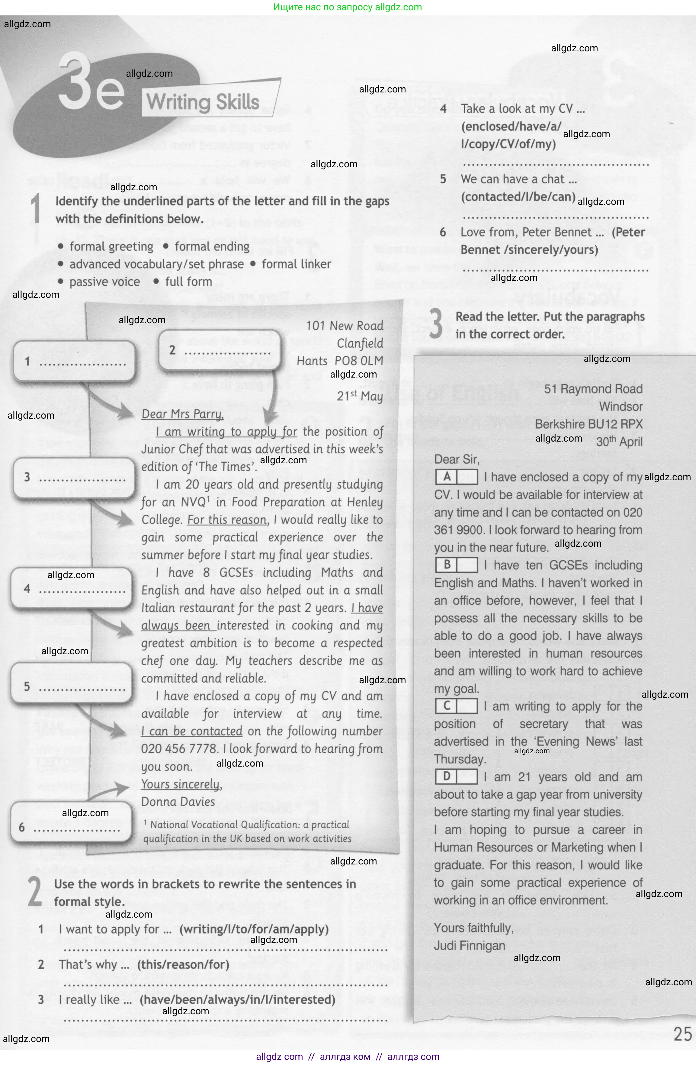 Английский язык (english), 10 класс Рабочая тетрадь (workbook), авторы: Афанасьева Ольга Васильевна (Afanasyeva Olga), Дули Дженни (Dooley Jenny), Михеева Ирина Владимировна (Mikheeva Irina), Оби Боб (Obee Bob), Эванс Вирджиния (Evans Virginia), издательство Просвещение, Москва, 2019, красного цвета, страница 25