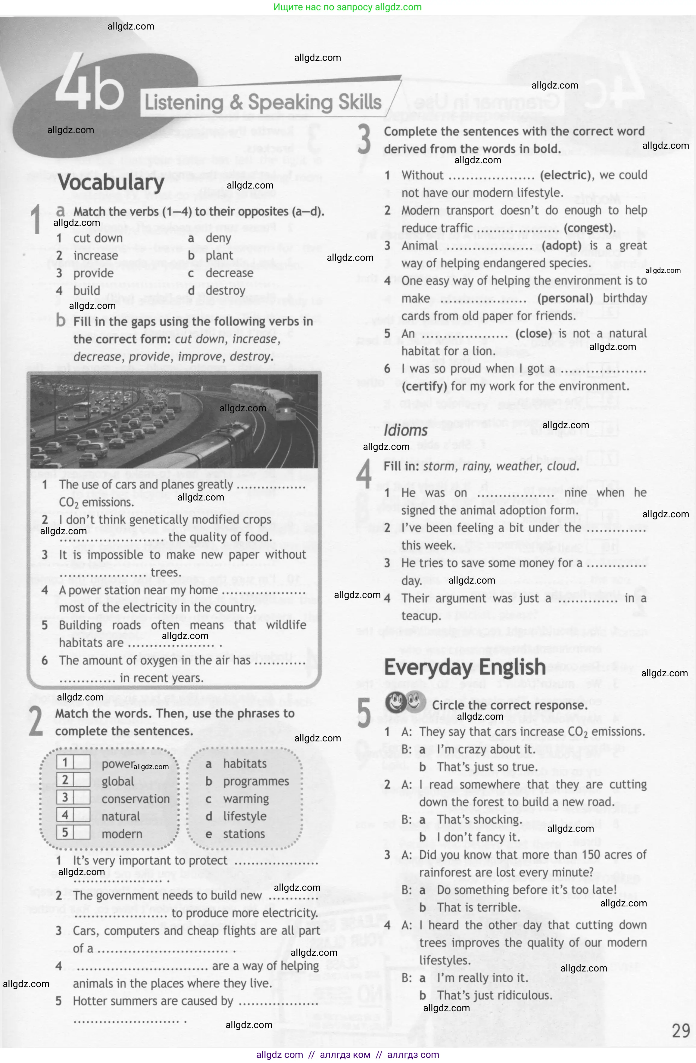 Английский язык (english), 10 класс Рабочая тетрадь (workbook), авторы: Афанасьева Ольга Васильевна (Afanasyeva Olga), Дули Дженни (Dooley Jenny), Михеева Ирина Владимировна (Mikheeva Irina), Оби Боб (Obee Bob), Эванс Вирджиния (Evans Virginia), издательство Просвещение, Москва, 2019, красного цвета, страница 29