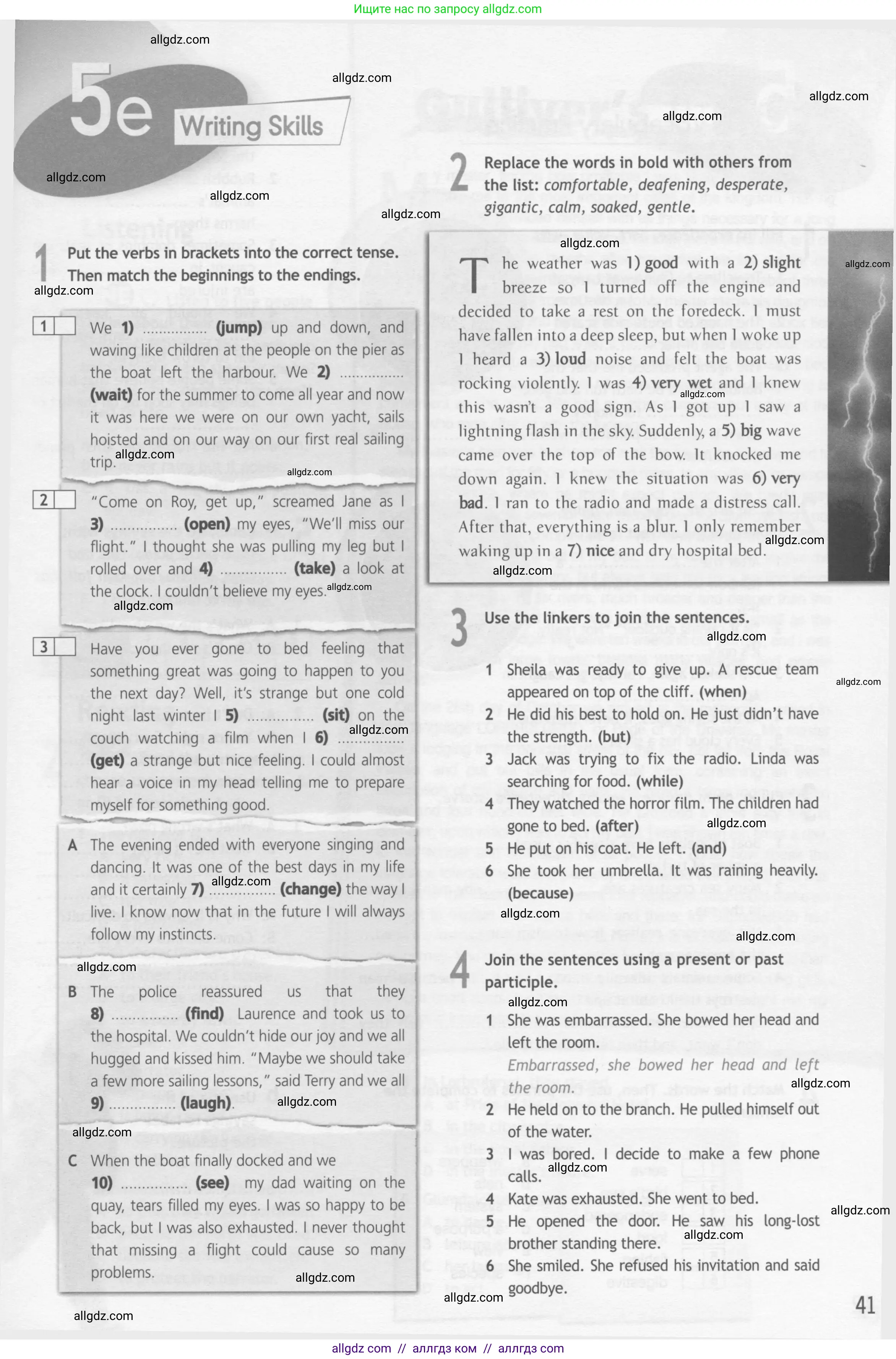 Английский язык (english), 10 класс Рабочая тетрадь (workbook), авторы: Афанасьева Ольга Васильевна (Afanasyeva Olga), Дули Дженни (Dooley Jenny), Михеева Ирина Владимировна (Mikheeva Irina), Оби Боб (Obee Bob), Эванс Вирджиния (Evans Virginia), издательство Просвещение, Москва, 2019, красного цвета, страница 41