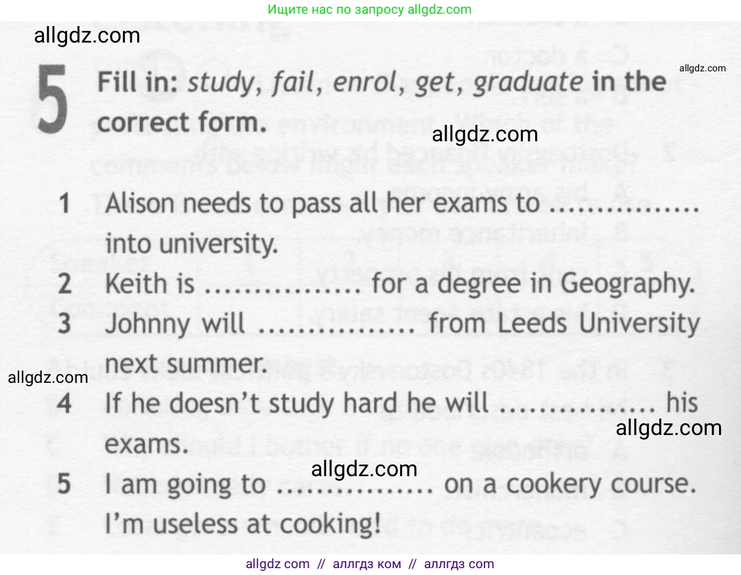 Английский язык (english), 10 класс Рабочая тетрадь (workbook), авторы: Афанасьева Ольга Васильевна (Afanasyeva Olga), Дули Дженни (Dooley Jenny), Михеева Ирина Владимировна (Mikheeva Irina), Оби Боб (Obee Bob), Эванс Вирджиния (Evans Virginia), издательство Просвещение, Москва, 2019, красного цвета, страница 20, номер 5, Условие