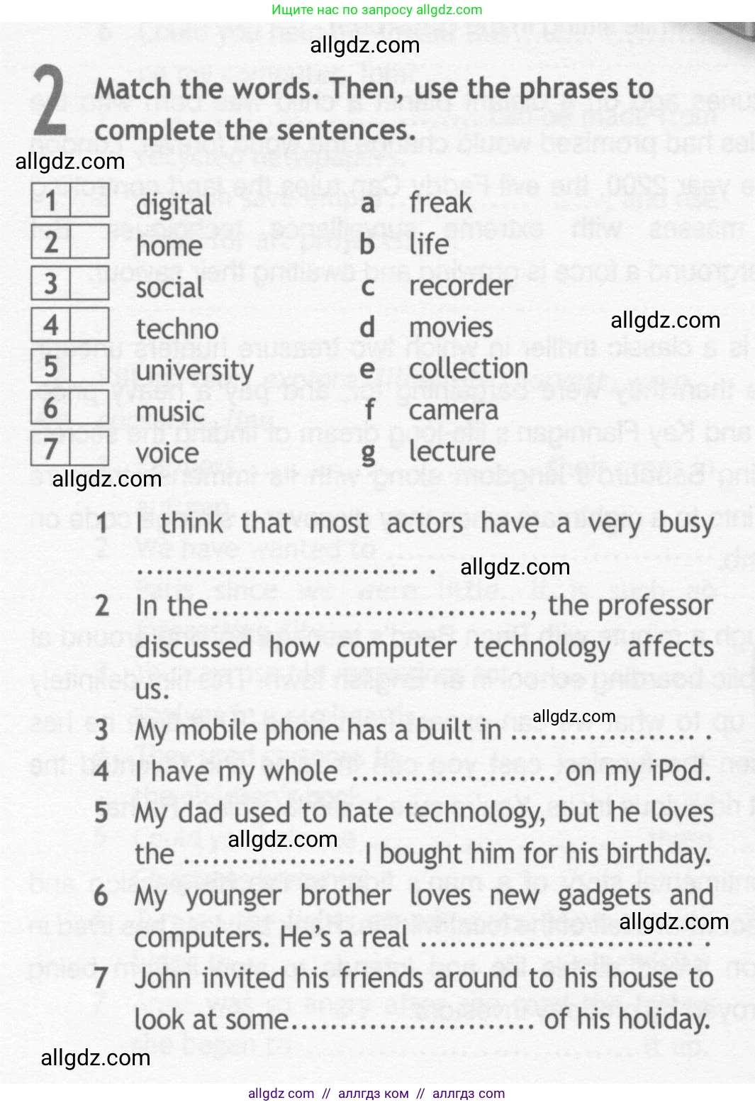Английский язык (english), 10 класс Рабочая тетрадь (workbook), авторы: Афанасьева Ольга Васильевна (Afanasyeva Olga), Дули Дженни (Dooley Jenny), Михеева Ирина Владимировна (Mikheeva Irina), Оби Боб (Obee Bob), Эванс Вирджиния (Evans Virginia), издательство Просвещение, Москва, 2019, красного цвета, страница 60, номер 2, Условие