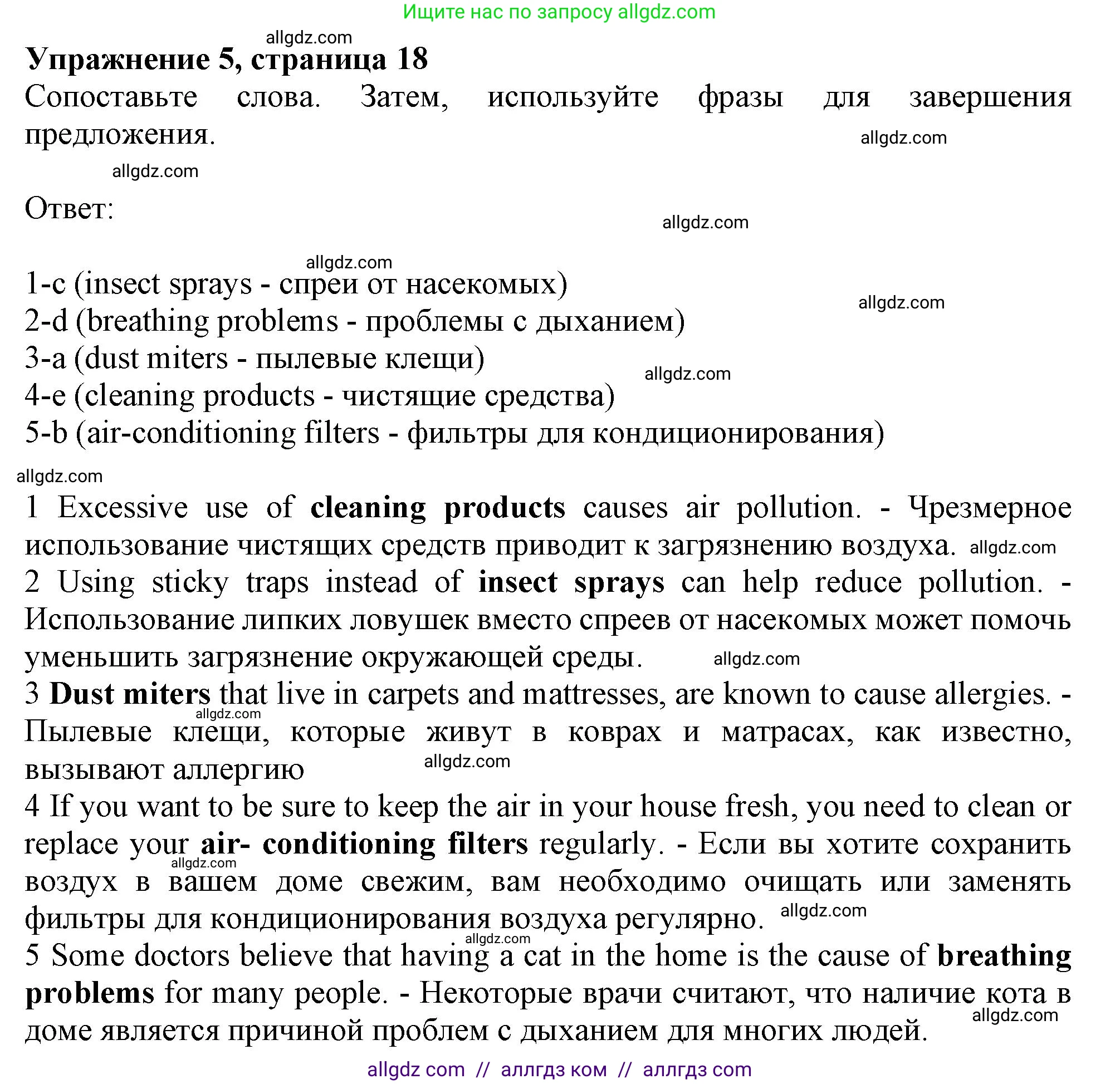 Английский язык (english), 10 класс Рабочая тетрадь (workbook), авторы: Афанасьева Ольга Васильевна (Afanasyeva Olga), Дули Дженни (Dooley Jenny), Михеева Ирина Владимировна (Mikheeva Irina), Оби Боб (Obee Bob), Эванс Вирджиния (Evans Virginia), издательство Просвещение, Москва, 2019, красного цвета, страница 18, номер 5, Решение 1