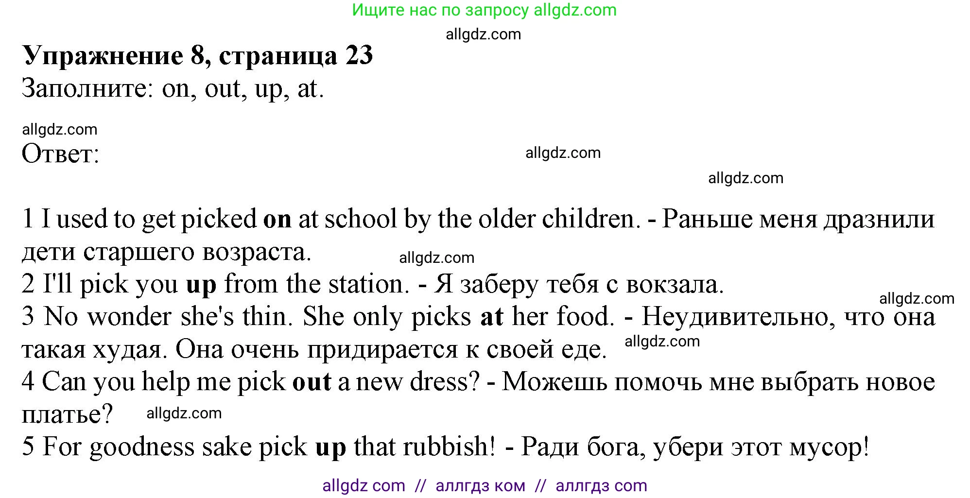 Английский язык (english), 10 класс Рабочая тетрадь (workbook), авторы: Афанасьева Ольга Васильевна (Afanasyeva Olga), Дули Дженни (Dooley Jenny), Михеева Ирина Владимировна (Mikheeva Irina), Оби Боб (Obee Bob), Эванс Вирджиния (Evans Virginia), издательство Просвещение, Москва, 2019, красного цвета, страница 23, номер 8, Решение 1