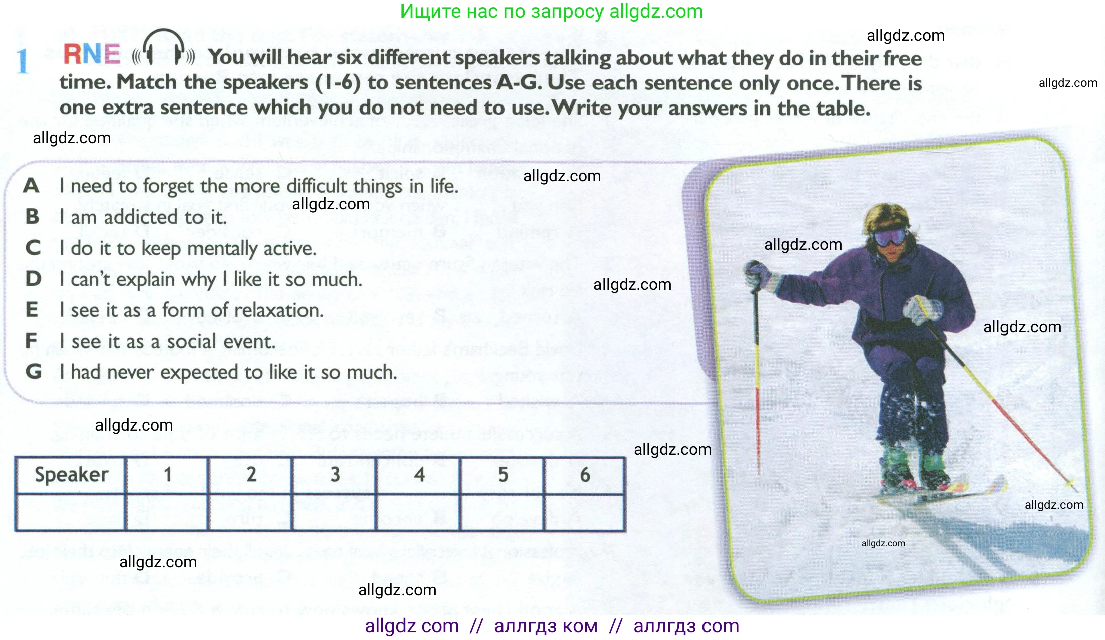 Английский язык (english), 10 класс Рабочая тетрадь (workbook), авторы: Баранова Ксения Михайловна (Baranova Ksenia), Дули Дженни (Dooley Jenny), Копылова Виктория Викторовна (Kopylova Victoria), Мильруд Радислав Петрович (Millrood Radislav), Эванс Вирджиния (Evans Virginia), издательство Просвещение, Москва, 2019, белого цвета, страница 6, номер 1, Условие