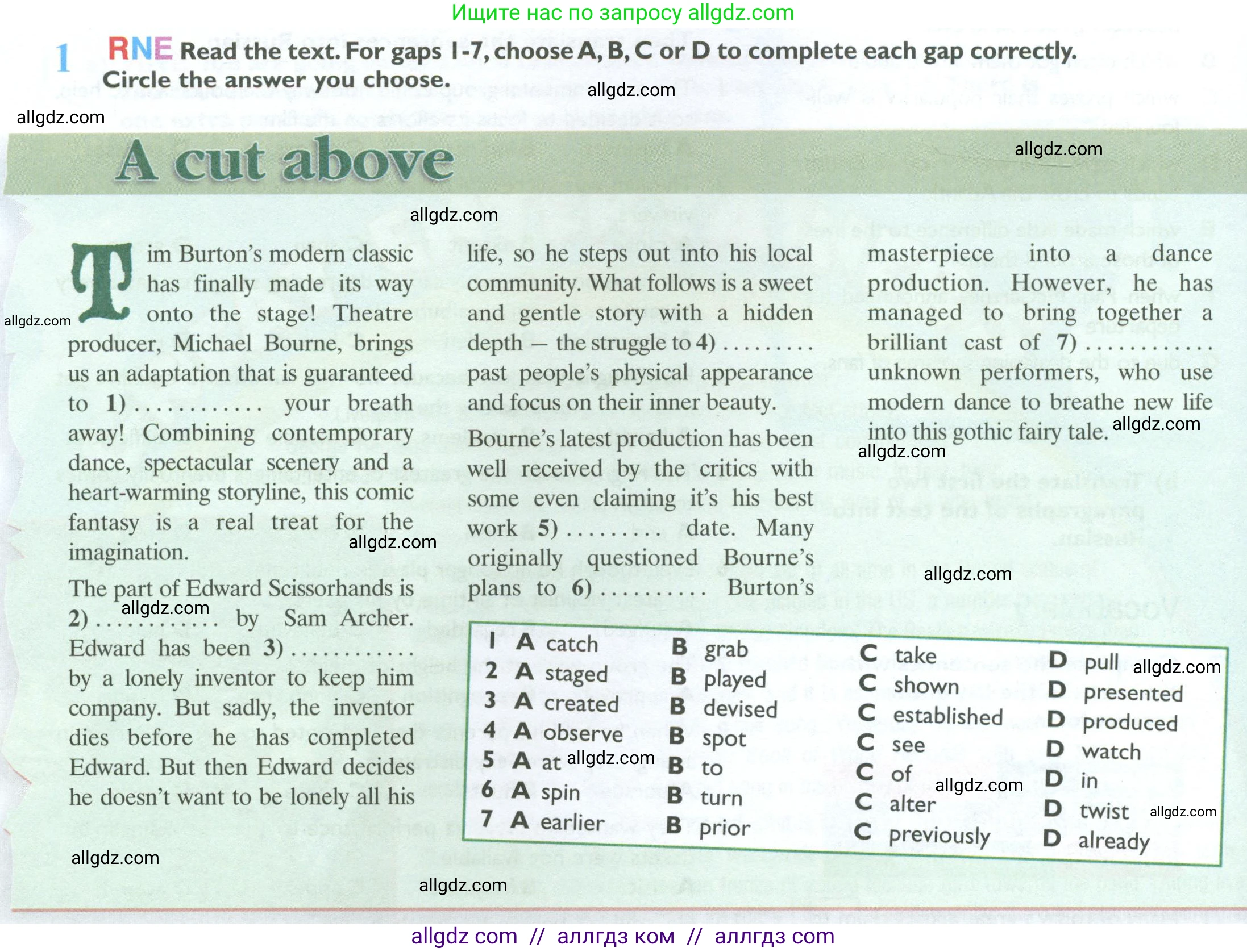 Английский язык (english), 10 класс Рабочая тетрадь (workbook), авторы: Баранова Ксения Михайловна (Baranova Ksenia), Дули Дженни (Dooley Jenny), Копылова Виктория Викторовна (Kopylova Victoria), Мильруд Радислав Петрович (Millrood Radislav), Эванс Вирджиния (Evans Virginia), издательство Просвещение, Москва, 2019, белого цвета, страница 12, номер 1, Условие