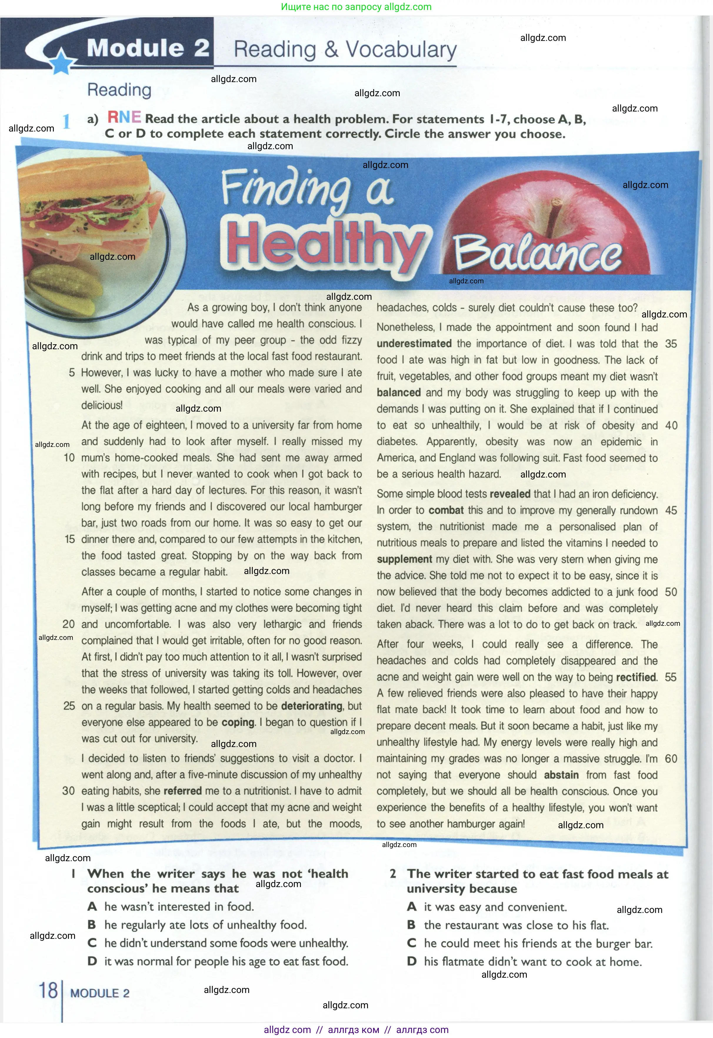 Английский язык (english), 10 класс Рабочая тетрадь (workbook), авторы: Баранова Ксения Михайловна (Baranova Ksenia), Дули Дженни (Dooley Jenny), Копылова Виктория Викторовна (Kopylova Victoria), Мильруд Радислав Петрович (Millrood Radislav), Эванс Вирджиния (Evans Virginia), издательство Просвещение, Москва, 2019, белого цвета, страница 18