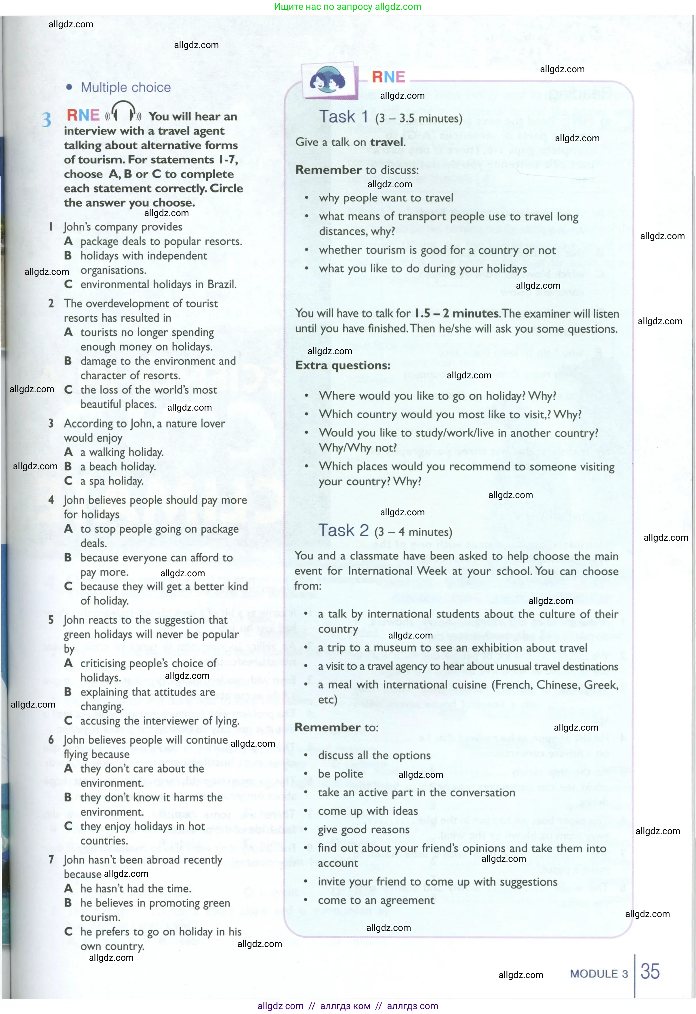 Английский язык (english), 10 класс Рабочая тетрадь (workbook), авторы: Баранова Ксения Михайловна (Baranova Ksenia), Дули Дженни (Dooley Jenny), Копылова Виктория Викторовна (Kopylova Victoria), Мильруд Радислав Петрович (Millrood Radislav), Эванс Вирджиния (Evans Virginia), издательство Просвещение, Москва, 2019, белого цвета, страница 35