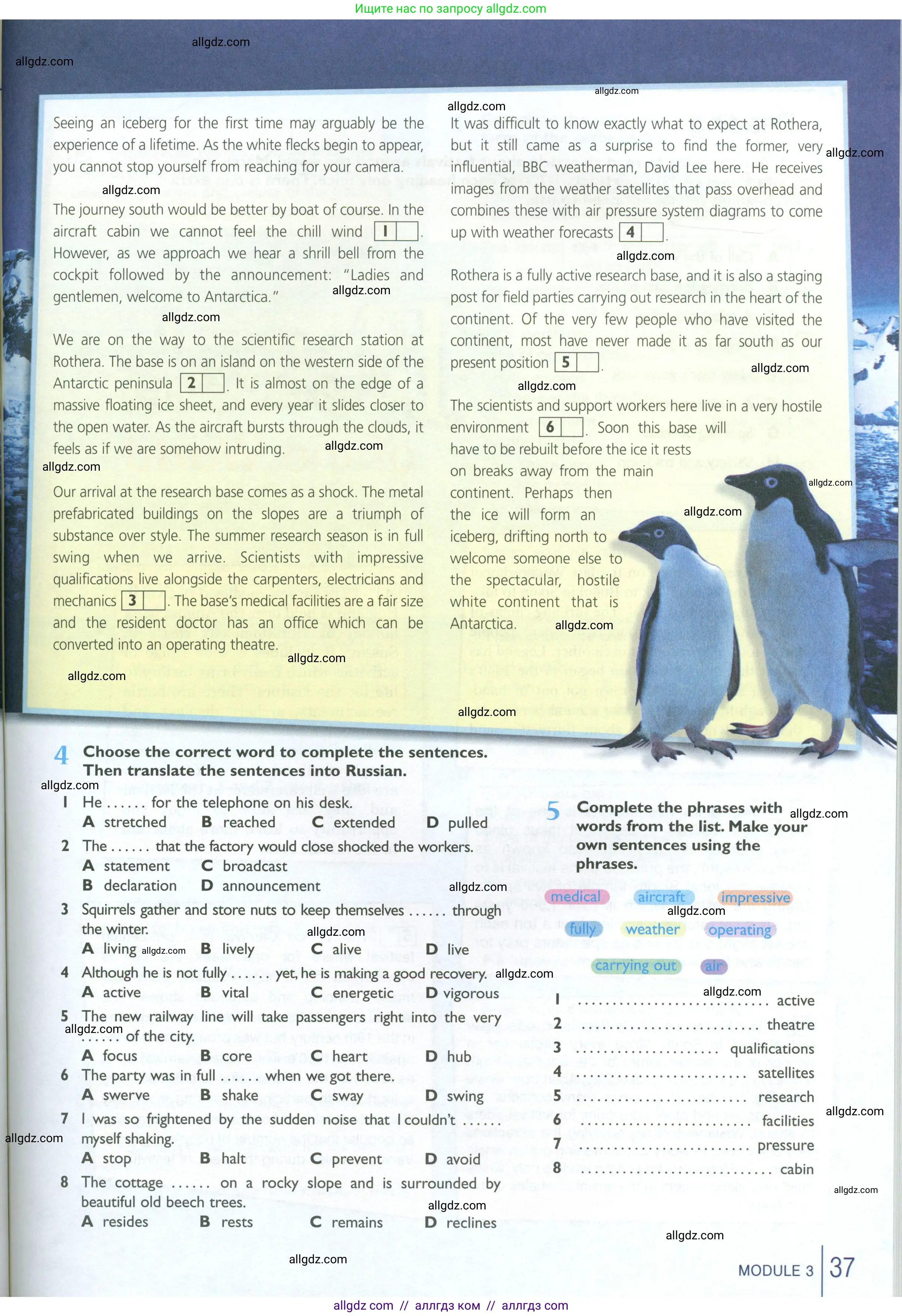 Английский язык (english), 10 класс Рабочая тетрадь (workbook), авторы: Баранова Ксения Михайловна (Baranova Ksenia), Дули Дженни (Dooley Jenny), Копылова Виктория Викторовна (Kopylova Victoria), Мильруд Радислав Петрович (Millrood Radislav), Эванс Вирджиния (Evans Virginia), издательство Просвещение, Москва, 2019, белого цвета, страница 37