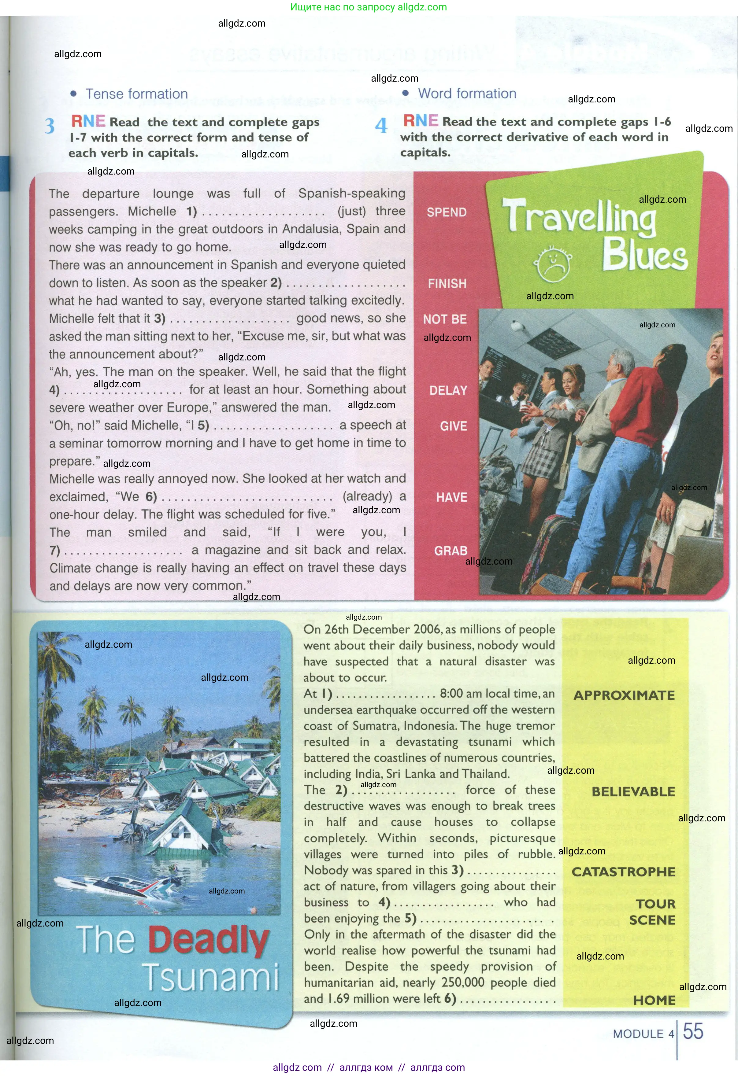 Английский язык (english), 10 класс Рабочая тетрадь (workbook), авторы: Баранова Ксения Михайловна (Baranova Ksenia), Дули Дженни (Dooley Jenny), Копылова Виктория Викторовна (Kopylova Victoria), Мильруд Радислав Петрович (Millrood Radislav), Эванс Вирджиния (Evans Virginia), издательство Просвещение, Москва, 2019, белого цвета, страница 55