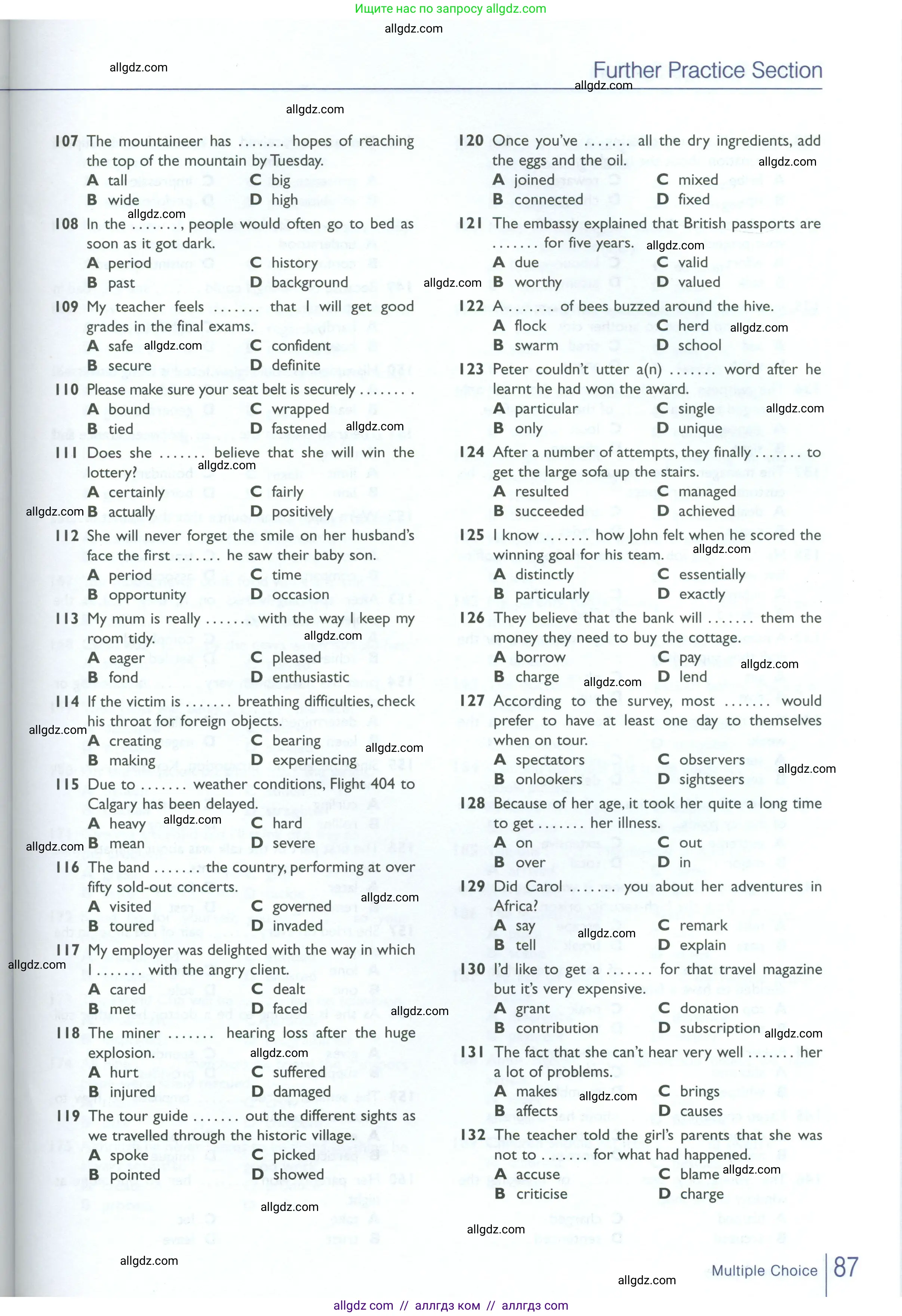 Английский язык (english), 10 класс Рабочая тетрадь (workbook), авторы: Баранова Ксения Михайловна (Baranova Ksenia), Дули Дженни (Dooley Jenny), Копылова Виктория Викторовна (Kopylova Victoria), Мильруд Радислав Петрович (Millrood Radislav), Эванс Вирджиния (Evans Virginia), издательство Просвещение, Москва, 2019, белого цвета, страница 87
