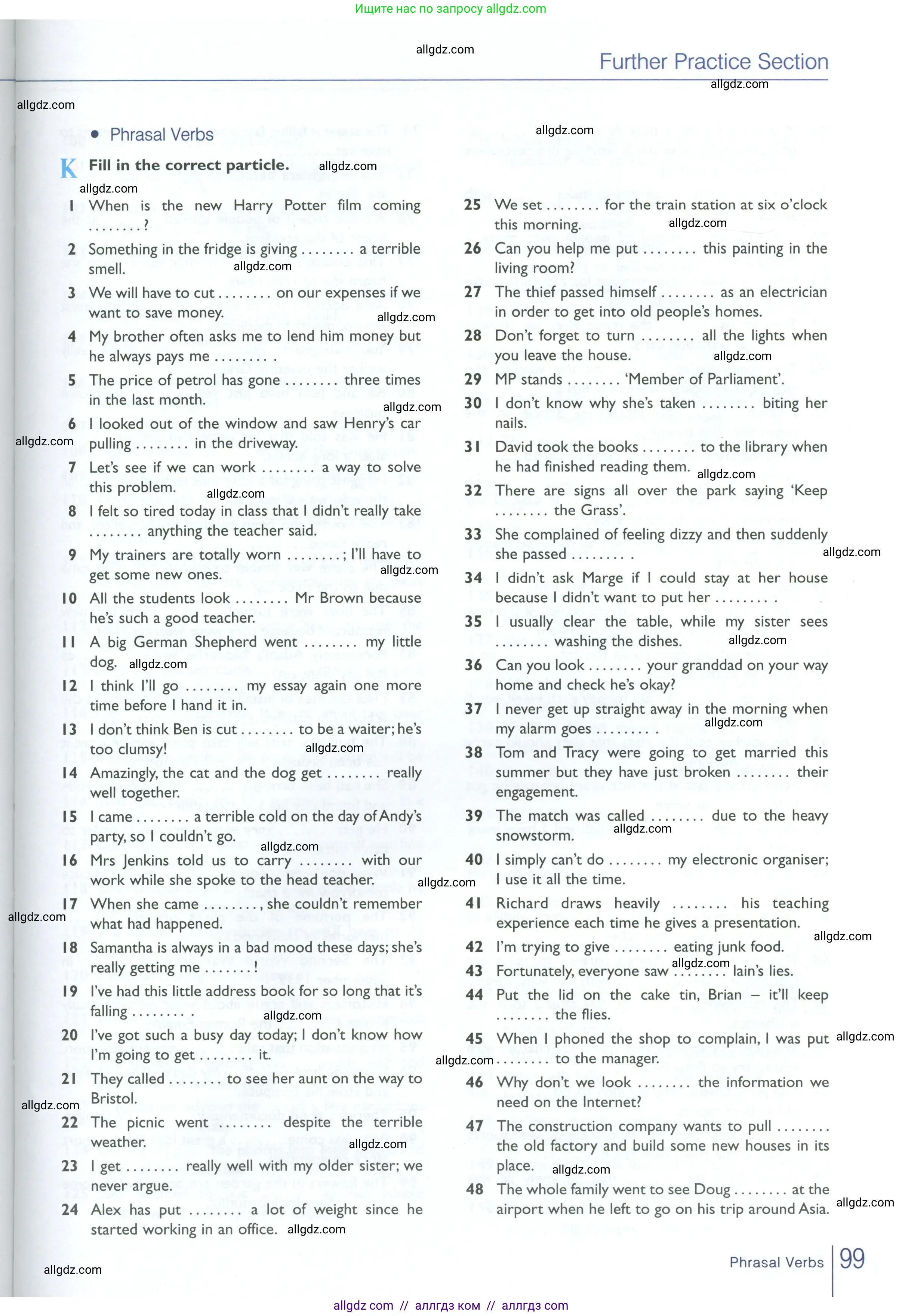 Английский язык (english), 10 класс Рабочая тетрадь (workbook), авторы: Баранова Ксения Михайловна (Baranova Ksenia), Дули Дженни (Dooley Jenny), Копылова Виктория Викторовна (Kopylova Victoria), Мильруд Радислав Петрович (Millrood Radislav), Эванс Вирджиния (Evans Virginia), издательство Просвещение, Москва, 2019, белого цвета, страница 99