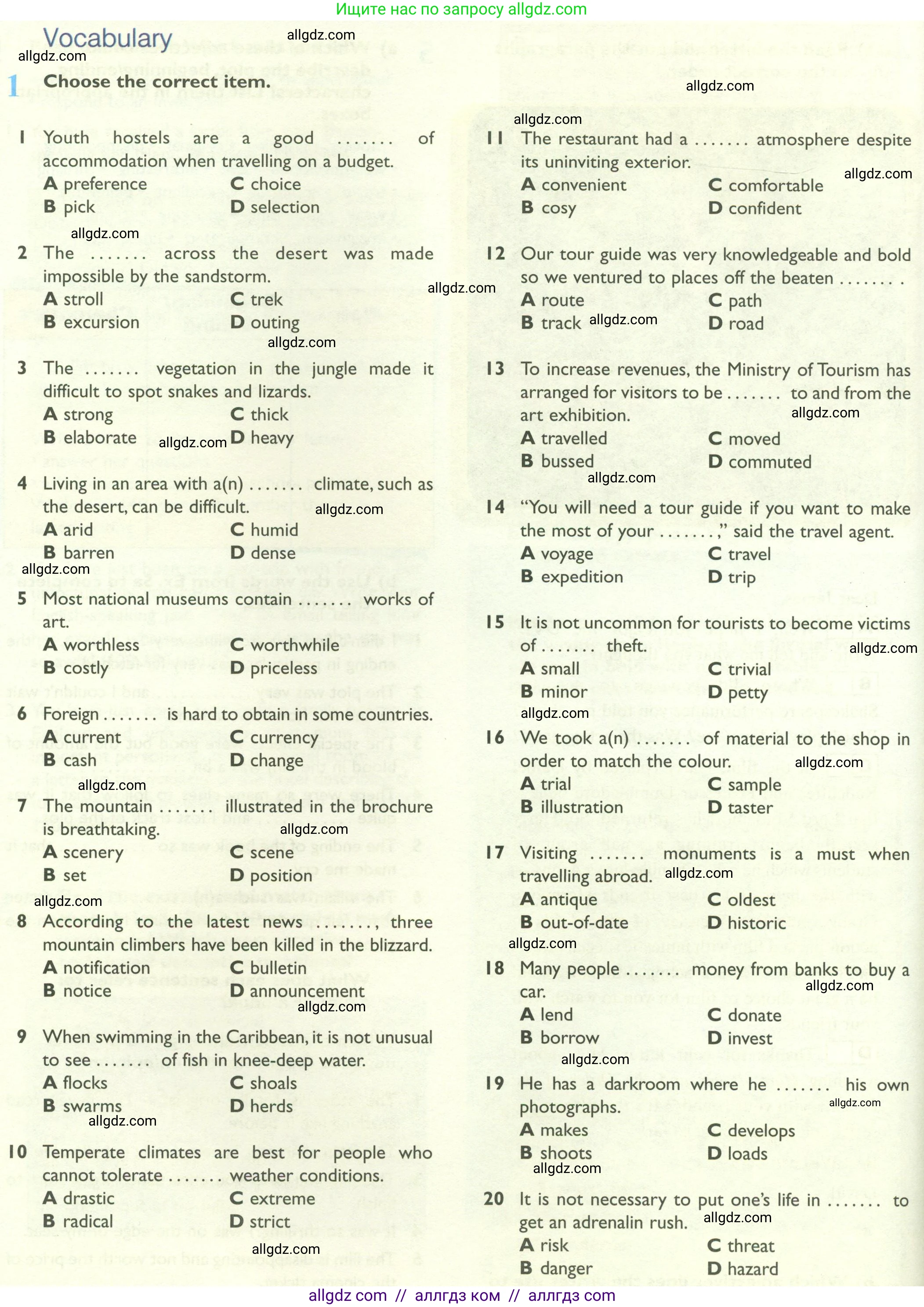Английский язык (english), 10 класс Рабочая тетрадь (workbook), авторы: Баранова Ксения Михайловна (Baranova Ksenia), Дули Дженни (Dooley Jenny), Копылова Виктория Викторовна (Kopylova Victoria), Мильруд Радислав Петрович (Millrood Radislav), Эванс Вирджиния (Evans Virginia), издательство Просвещение, Москва, 2019, белого цвета, страница 44, номер 1, Условие