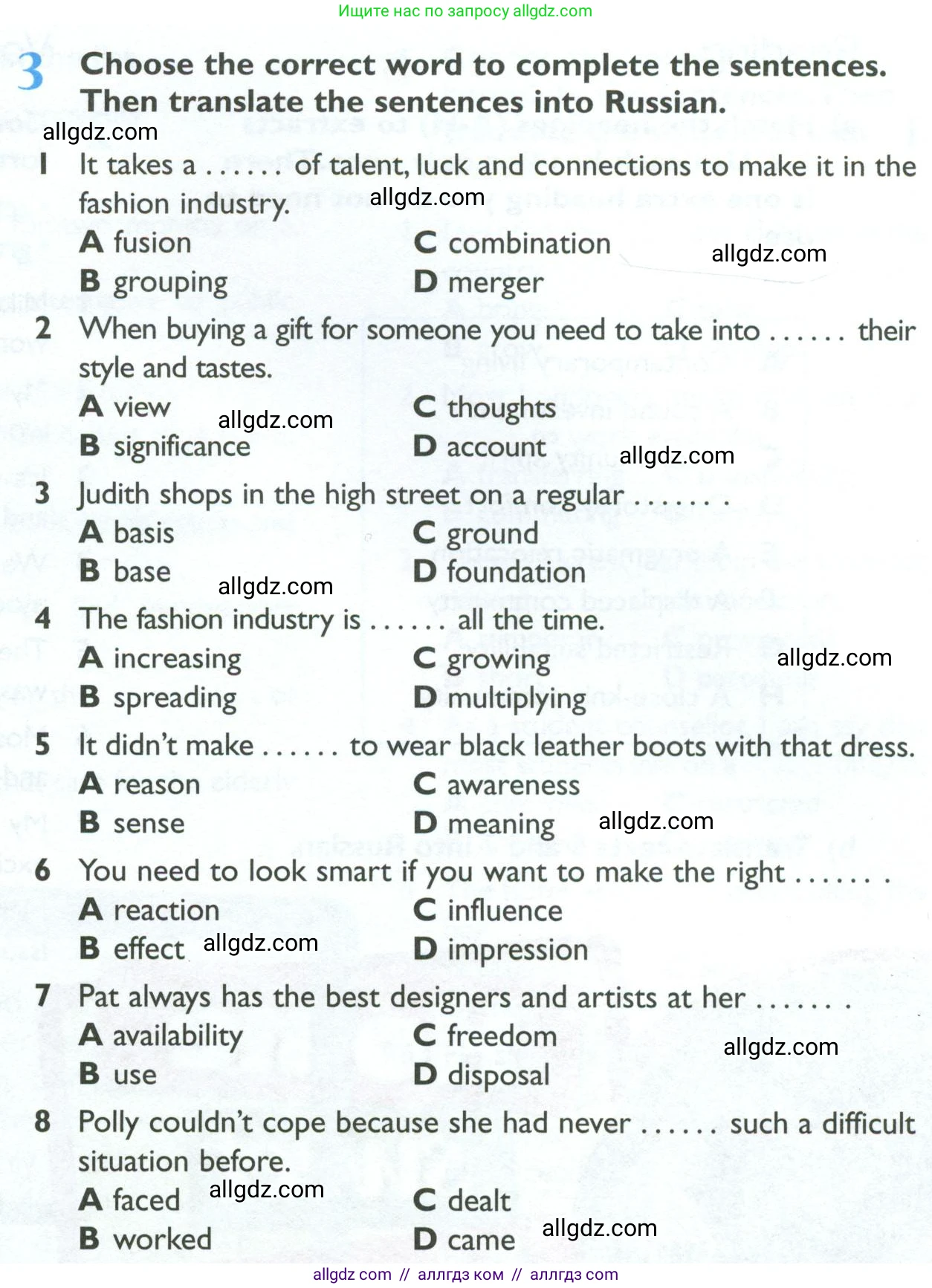 Английский язык (english), 10 класс Рабочая тетрадь (workbook), авторы: Баранова Ксения Михайловна (Baranova Ksenia), Дули Дженни (Dooley Jenny), Копылова Виктория Викторовна (Kopylova Victoria), Мильруд Радислав Петрович (Millrood Radislav), Эванс Вирджиния (Evans Virginia), издательство Просвещение, Москва, 2019, белого цвета, страница 65, номер 3, Условие