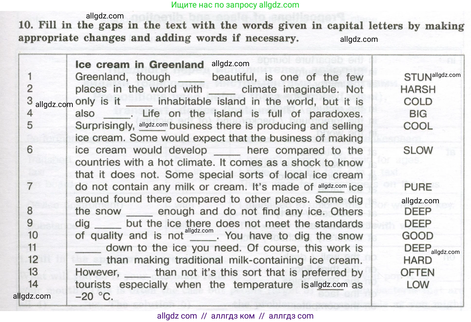 Английский язык (english), 10 класс сборник грамматических упражнений, автор: Мильруд Радислав Петрович (Millrood Radislav), издательство Просвещение, Москва, 2019, белого цвета, страница 71, номер 10, Условие