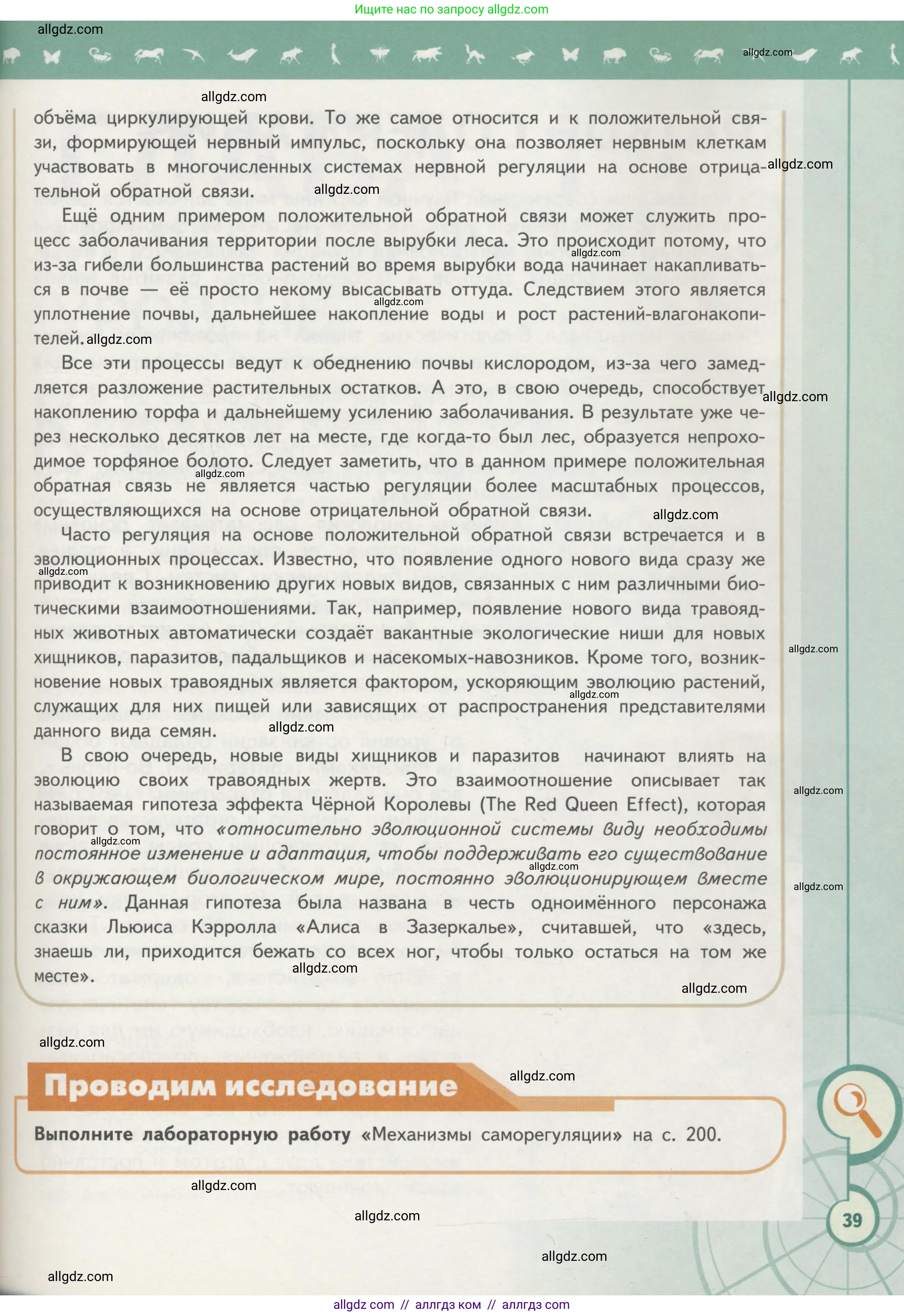 Биология, 10 класс Учебник, авторы: Пасечник Владимир Васильевич, Каменский Андрей Александрович, Рубцов Александр Михайлович, Швецов Глеб Геннадьевич, Гапонюк Зоя Георгиевна, издательство Просвещение, Москва, 2018, зелёного цвета, страница 39