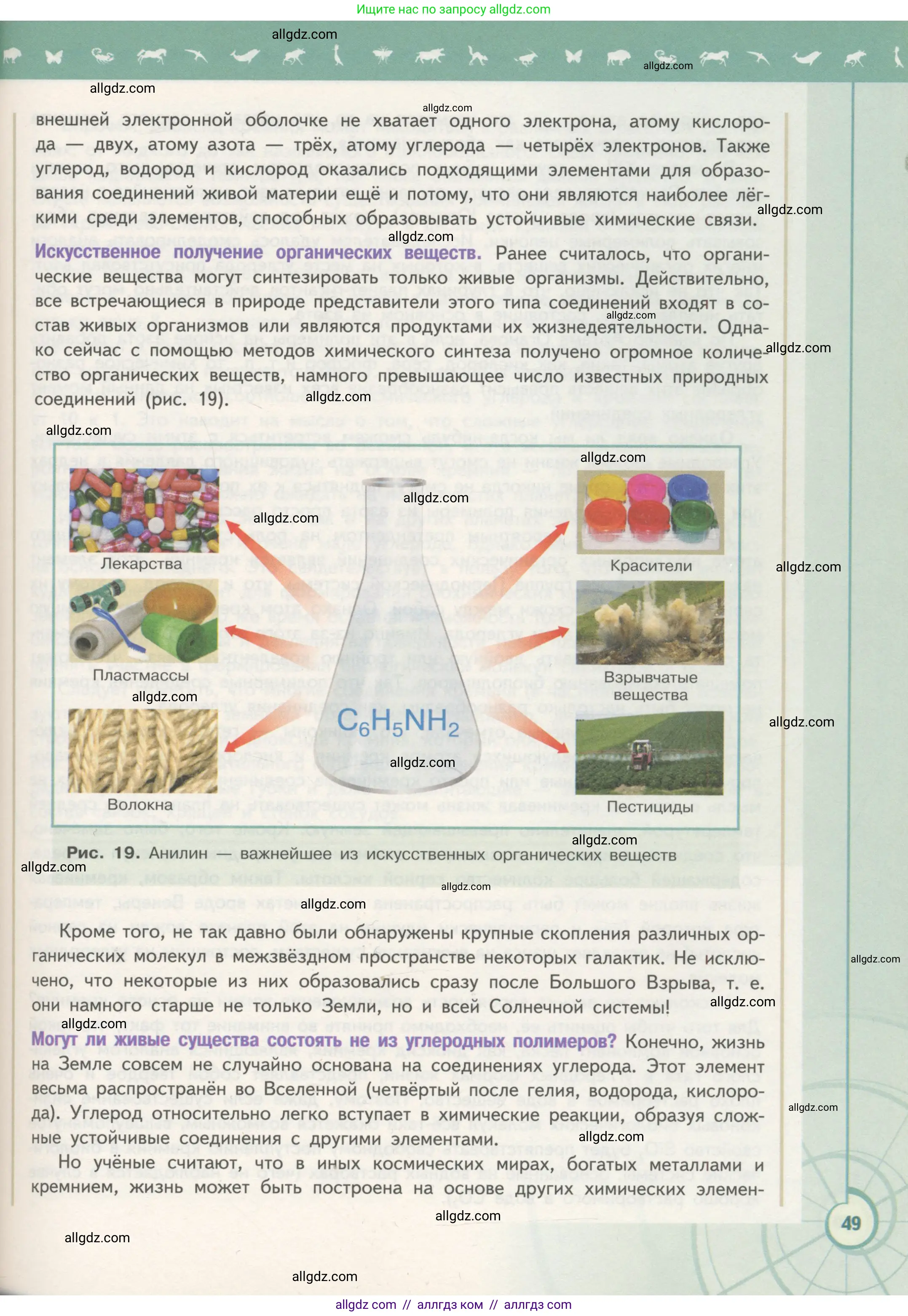 Биология, 10 класс Учебник, авторы: Пасечник Владимир Васильевич, Каменский Андрей Александрович, Рубцов Александр Михайлович, Швецов Глеб Геннадьевич, Гапонюк Зоя Георгиевна, издательство Просвещение, Москва, 2018, зелёного цвета, страница 49