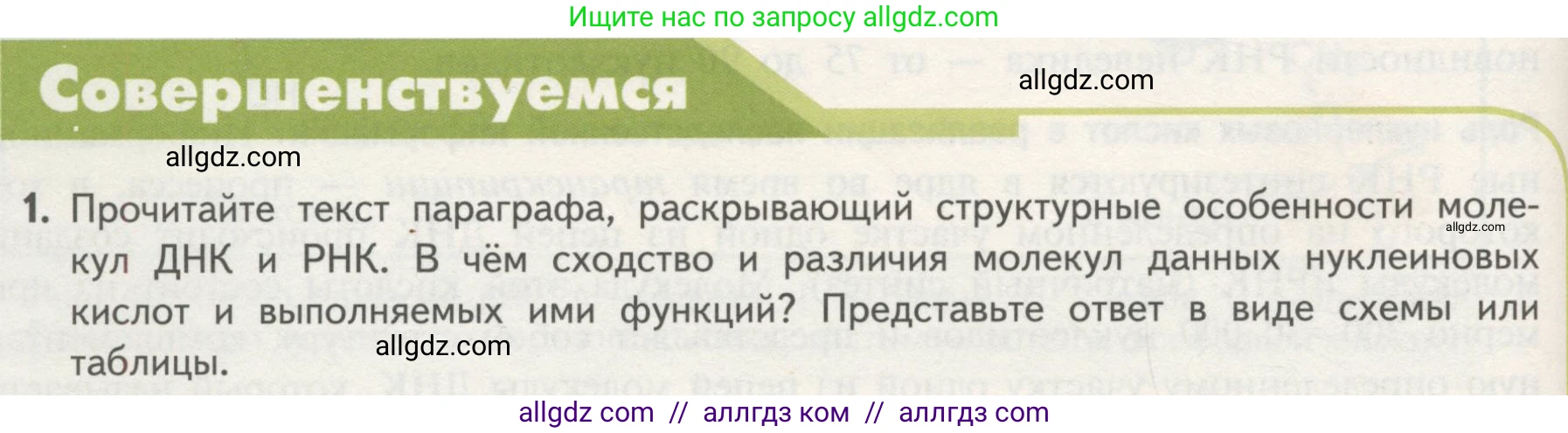 Биология, 10 класс Учебник, авторы: Пасечник Владимир Васильевич, Каменский Андрей Александрович, Рубцов Александр Михайлович, Швецов Глеб Геннадьевич, Гапонюк Зоя Георгиевна, издательство Просвещение, Москва, 2018, зелёного цвета, страница 90, номер 1, Условие