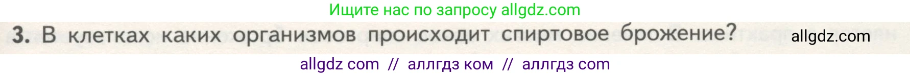 Биология, 10 класс Учебник, авторы: Пасечник Владимир Васильевич, Каменский Андрей Александрович, Рубцов Александр Михайлович, Швецов Глеб Геннадьевич, Гапонюк Зоя Георгиевна, издательство Просвещение, Москва, 2018, зелёного цвета, страница 159, номер 3, Условие