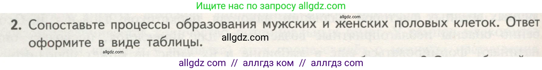 Биология, 10 класс Учебник, авторы: Пасечник Владимир Васильевич, Каменский Андрей Александрович, Рубцов Александр Михайлович, Швецов Глеб Геннадьевич, Гапонюк Зоя Георгиевна, издательство Просвещение, Москва, 2018, зелёного цвета, страница 196, номер 2, Условие