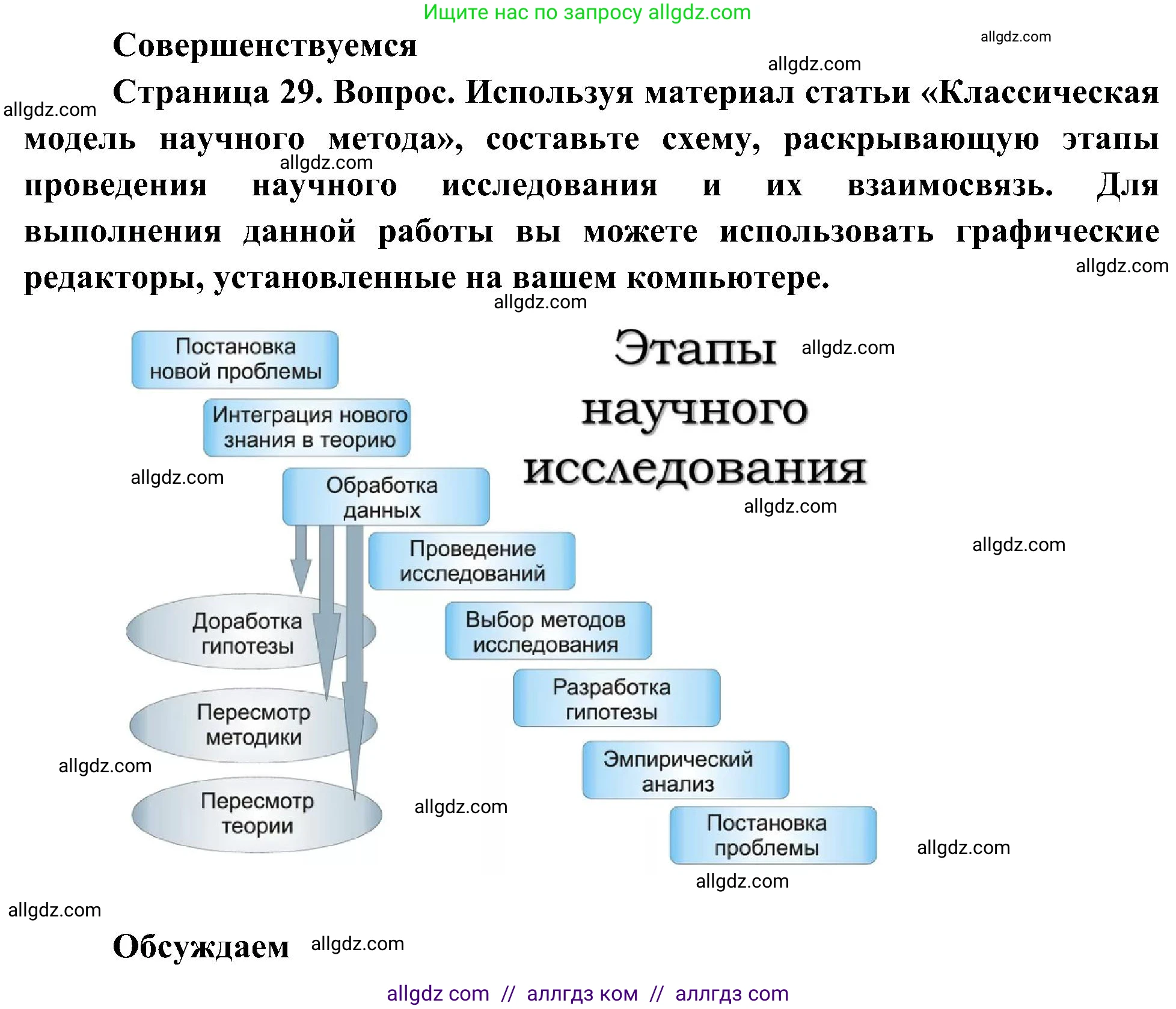 Биология, 10 класс Учебник, авторы: Пасечник Владимир Васильевич, Каменский Андрей Александрович, Рубцов Александр Михайлович, Швецов Глеб Геннадьевич, Гапонюк Зоя Георгиевна, издательство Просвещение, Москва, 2018, зелёного цвета, страница 29, Решение