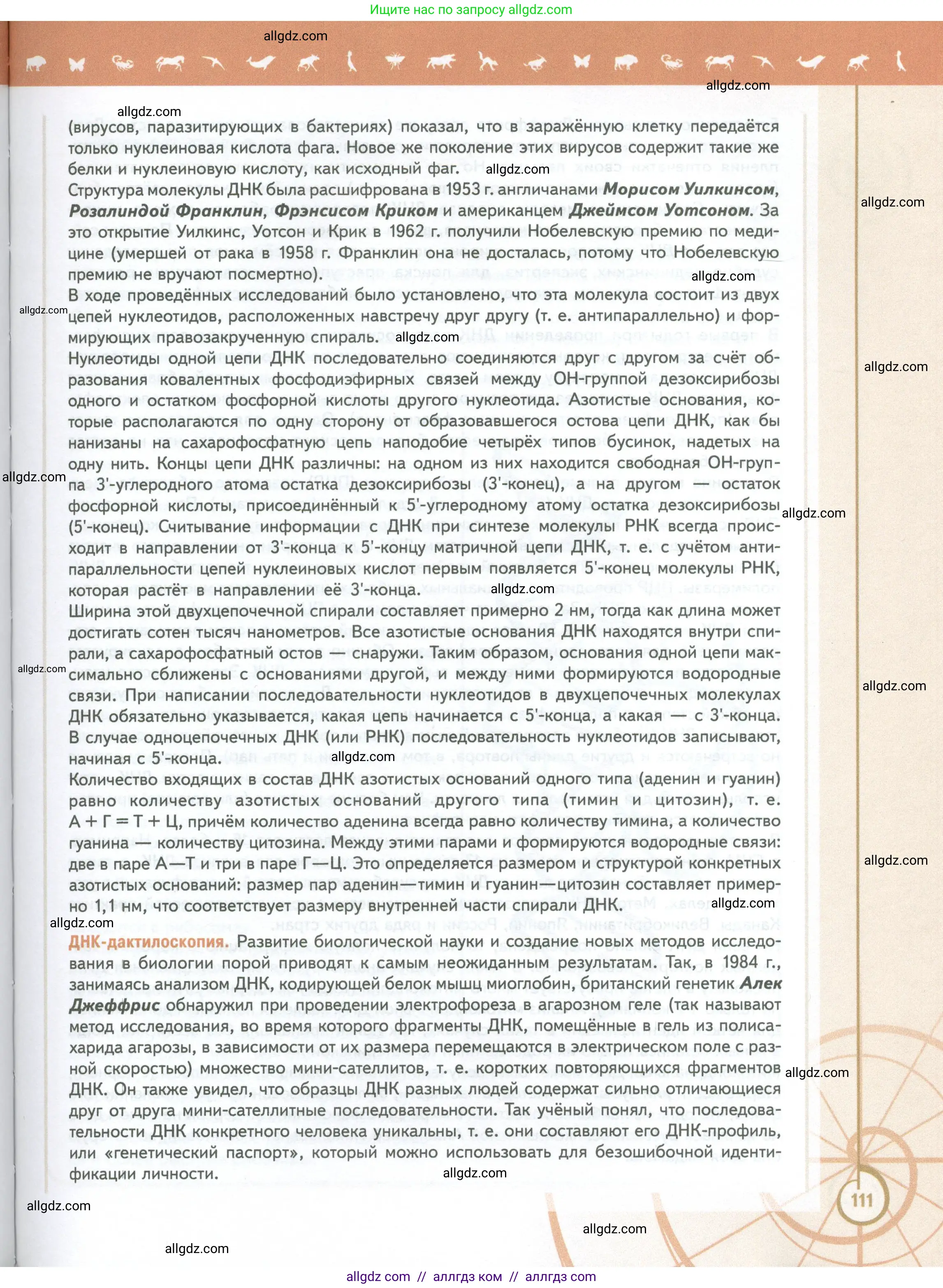 Биология, 10 класс Учебник, авторы: Пасечник Владимир Васильевич, Каменский Андрей Александрович, Рубцов Александр Михайлович, Швецов Глеб Геннадьевич, Абовян Леван Арташесович, Гапонюк Зоя Георгиевна, издательство Просвещение, Москва, 2024, коричневого цвета, страница 111