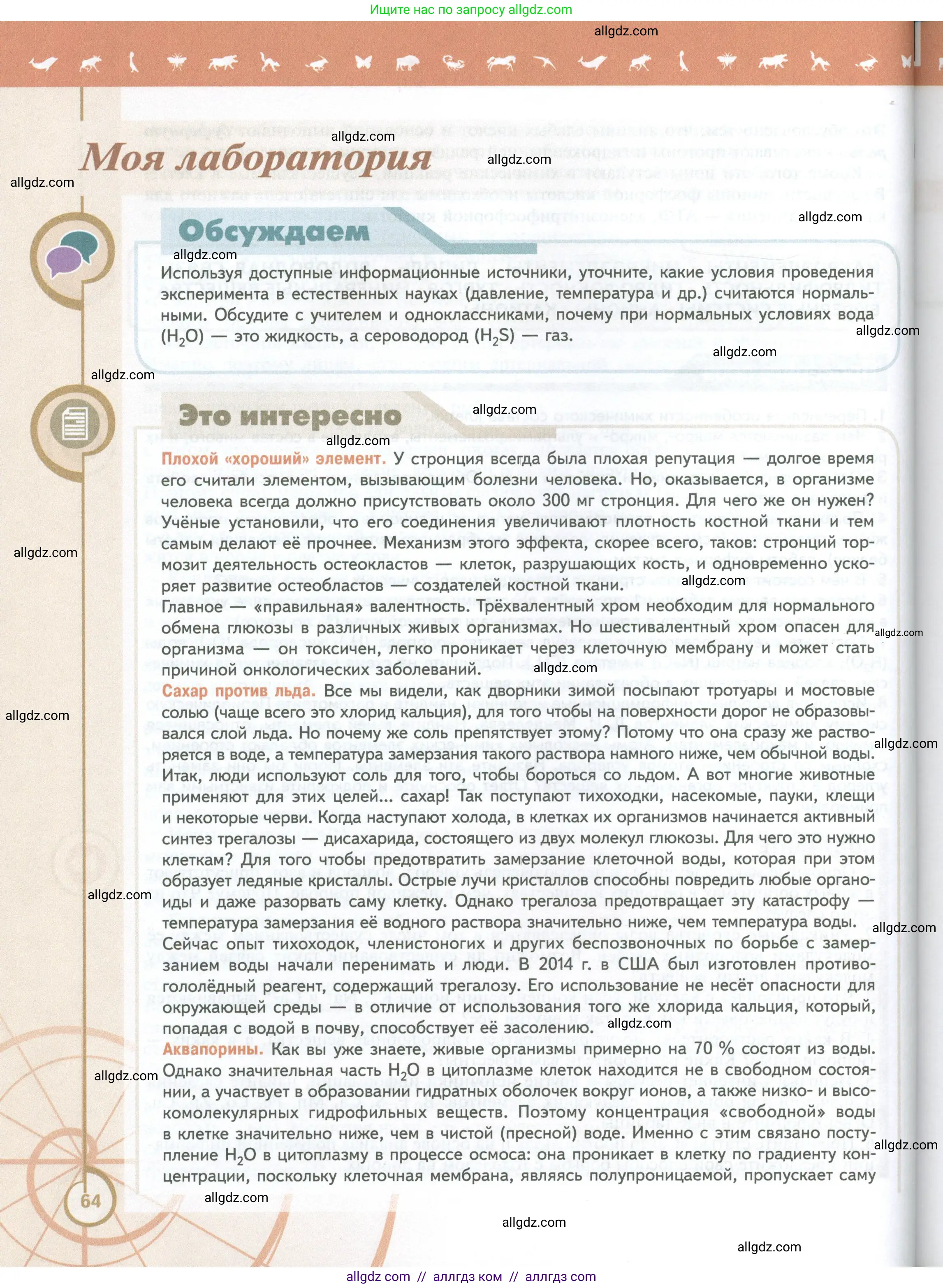 Биология, 10 класс Учебник, авторы: Пасечник Владимир Васильевич, Каменский Андрей Александрович, Рубцов Александр Михайлович, Швецов Глеб Геннадьевич, Абовян Леван Арташесович, Гапонюк Зоя Георгиевна, издательство Просвещение, Москва, 2024, коричневого цвета, Часть 1, страница 64