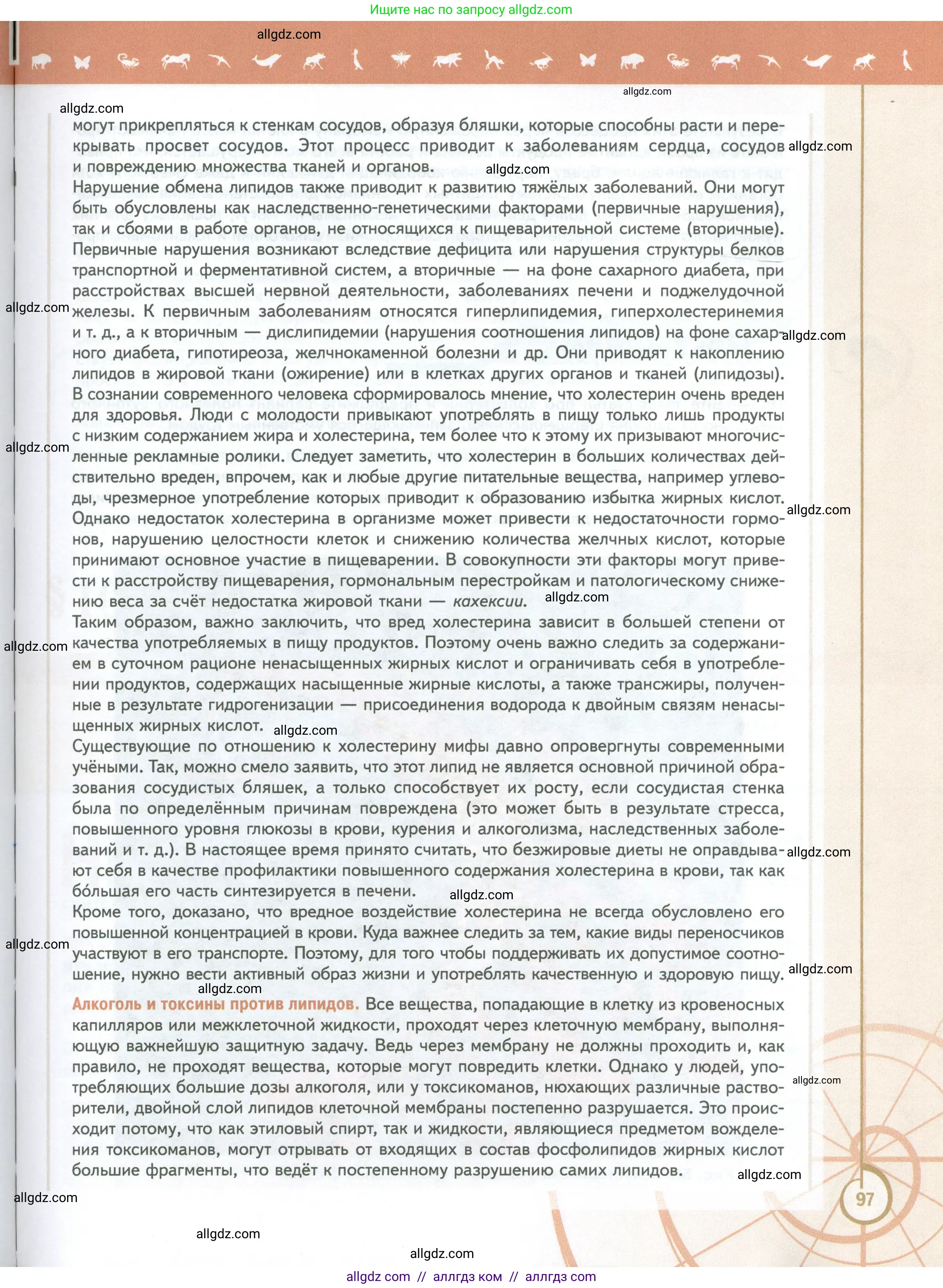 Биология, 10 класс Учебник, авторы: Пасечник Владимир Васильевич, Каменский Андрей Александрович, Рубцов Александр Михайлович, Швецов Глеб Геннадьевич, Абовян Леван Арташесович, Гапонюк Зоя Георгиевна, издательство Просвещение, Москва, 2024, коричневого цвета, страница 97