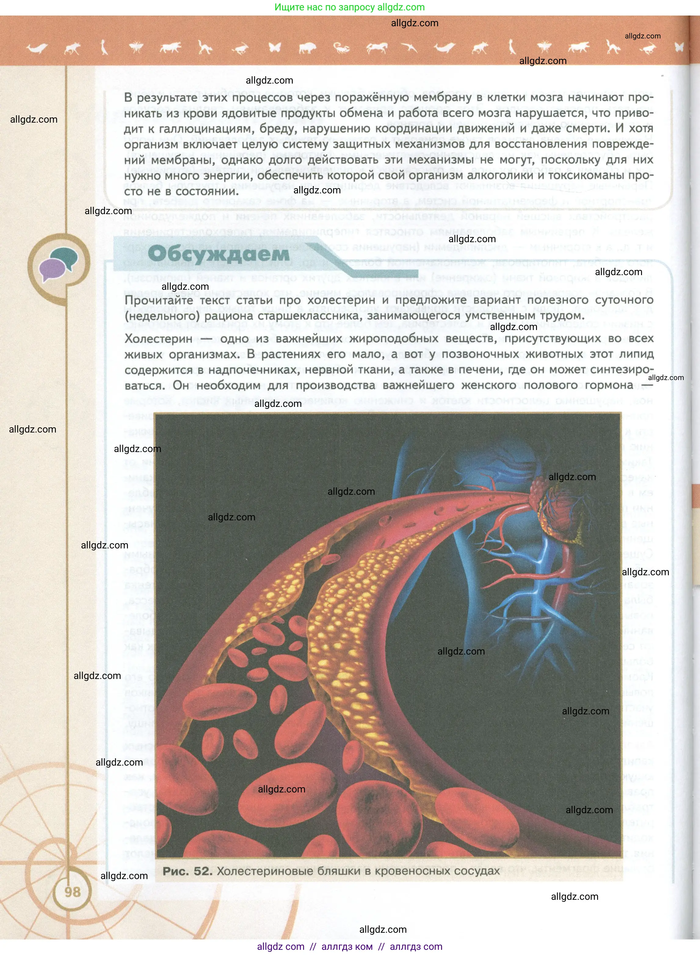 Биология, 10 класс Учебник, авторы: Пасечник Владимир Васильевич, Каменский Андрей Александрович, Рубцов Александр Михайлович, Швецов Глеб Геннадьевич, Абовян Леван Арташесович, Гапонюк Зоя Георгиевна, издательство Просвещение, Москва, 2024, коричневого цвета, страница 98