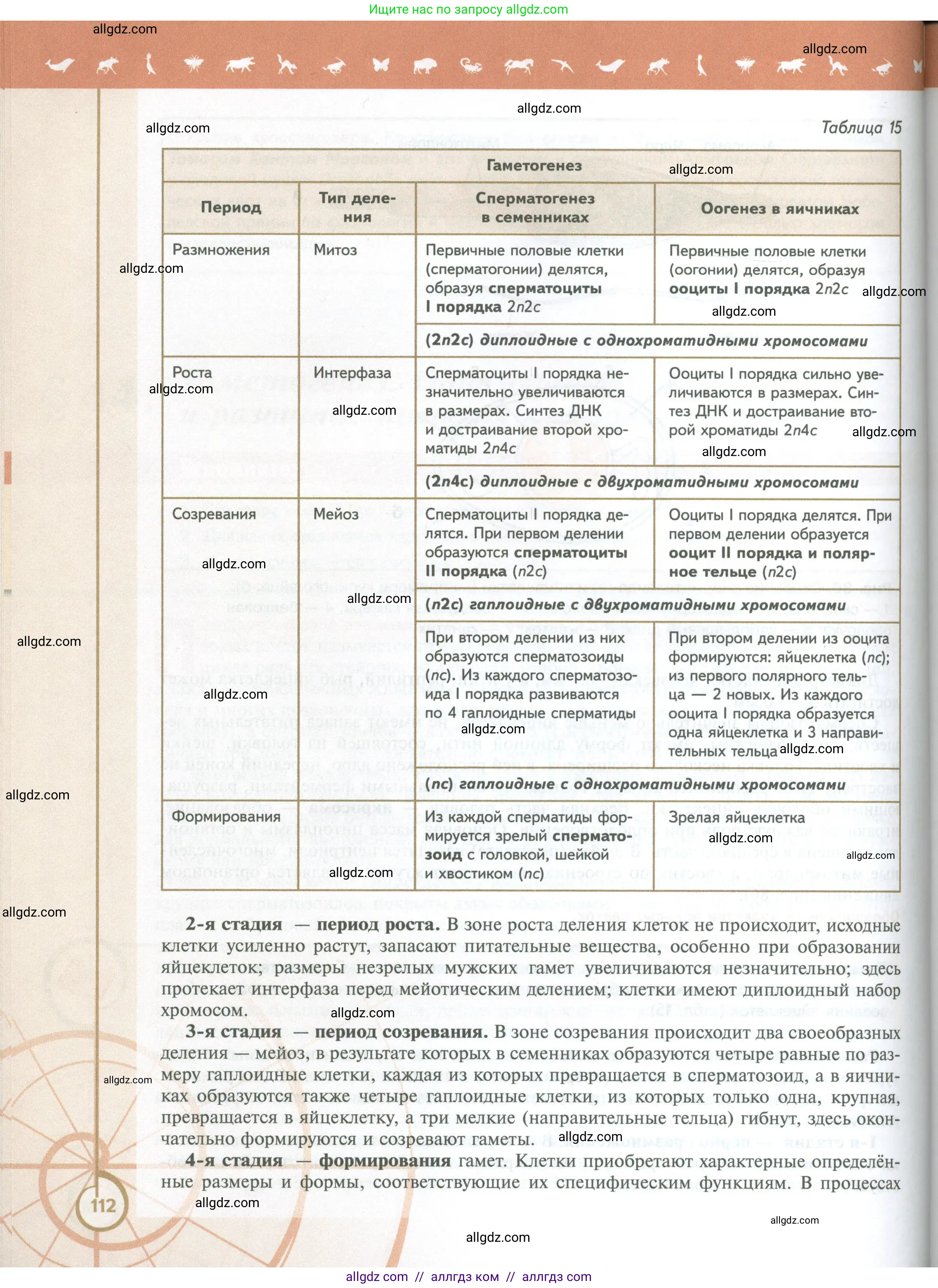 Биология, 10 класс Учебник, авторы: Пасечник Владимир Васильевич, Каменский Андрей Александрович, Рубцов Александр Михайлович, Швецов Глеб Геннадьевич, Абовян Леван Арташесович, Гапонюк Зоя Георгиевна, издательство Просвещение, Москва, 2024, коричневого цвета, страница 112