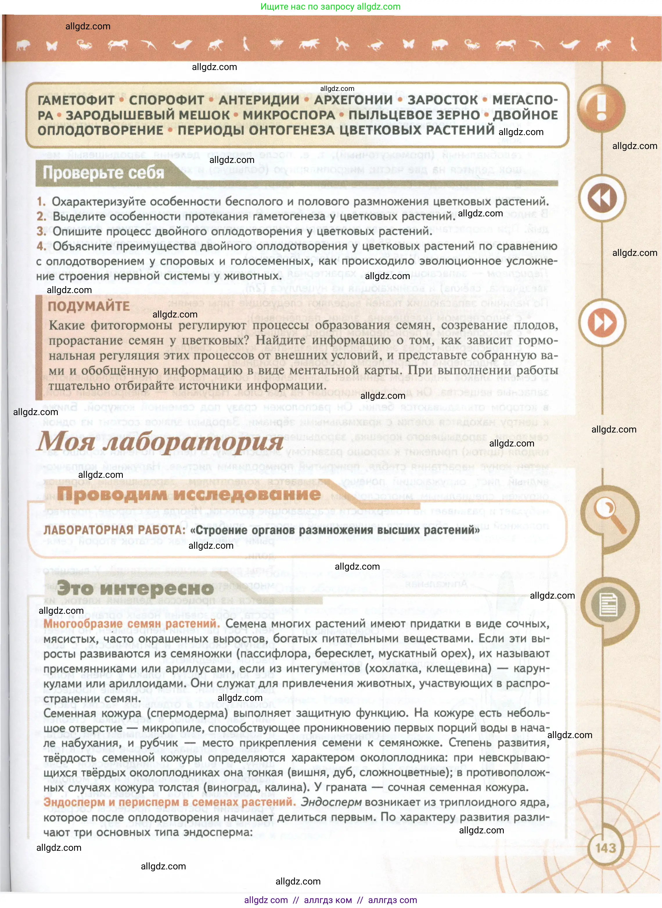 Биология, 10 класс Учебник, авторы: Пасечник Владимир Васильевич, Каменский Андрей Александрович, Рубцов Александр Михайлович, Швецов Глеб Геннадьевич, Абовян Леван Арташесович, Гапонюк Зоя Георгиевна, издательство Просвещение, Москва, 2024, коричневого цвета, Часть 2, страница 143
