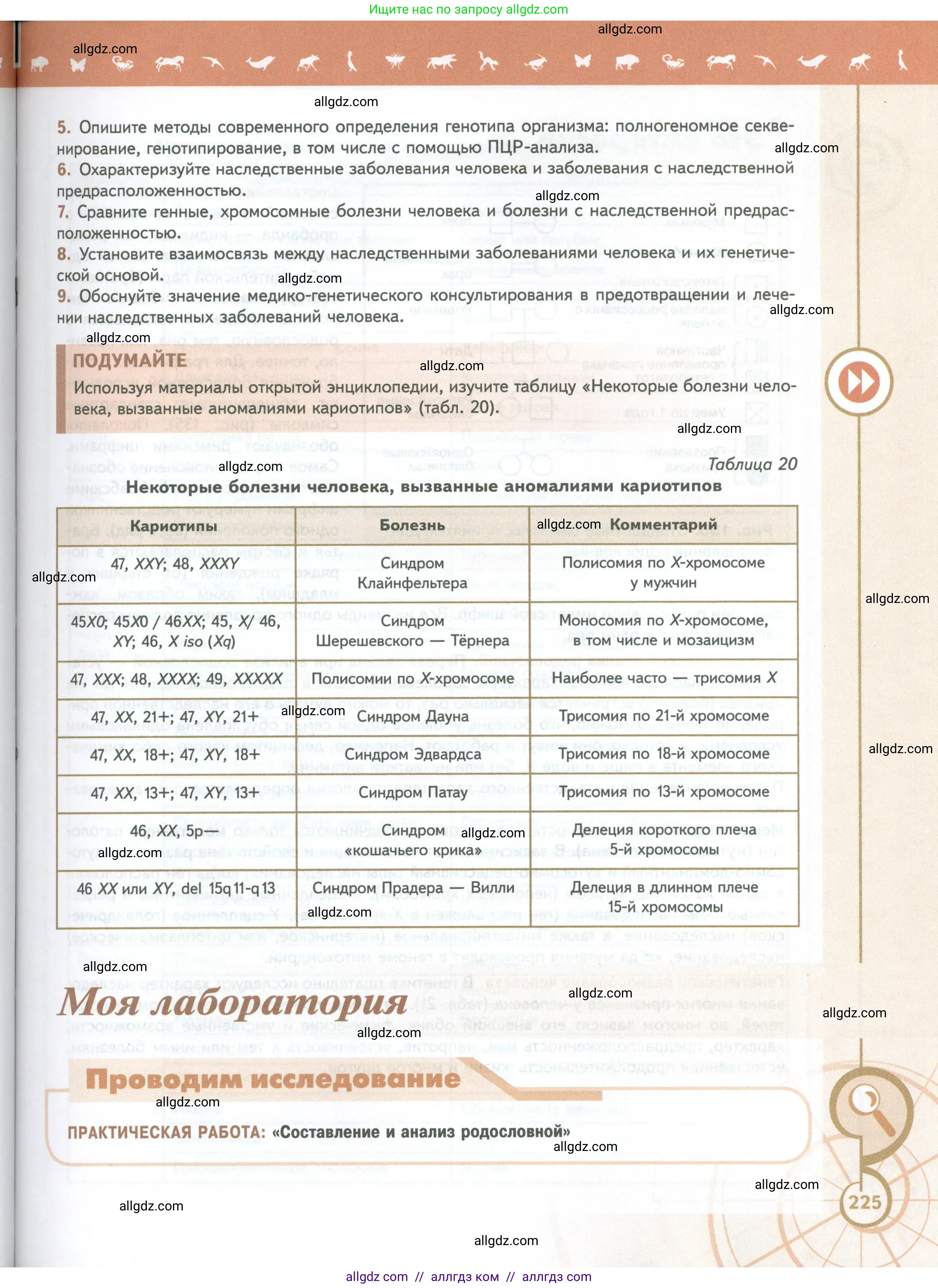 Биология, 10 класс Учебник, авторы: Пасечник Владимир Васильевич, Каменский Андрей Александрович, Рубцов Александр Михайлович, Швецов Глеб Геннадьевич, Абовян Леван Арташесович, Гапонюк Зоя Георгиевна, издательство Просвещение, Москва, 2024, коричневого цвета, Часть 2, страница 225